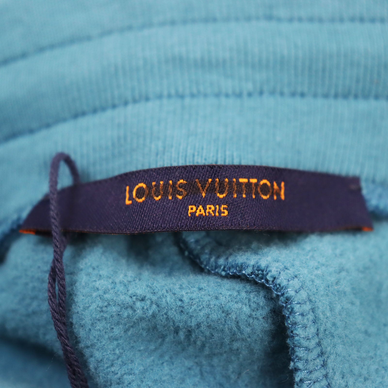 Louis Vuitton Cotton Logo Embroidered Jog Pants Blue M