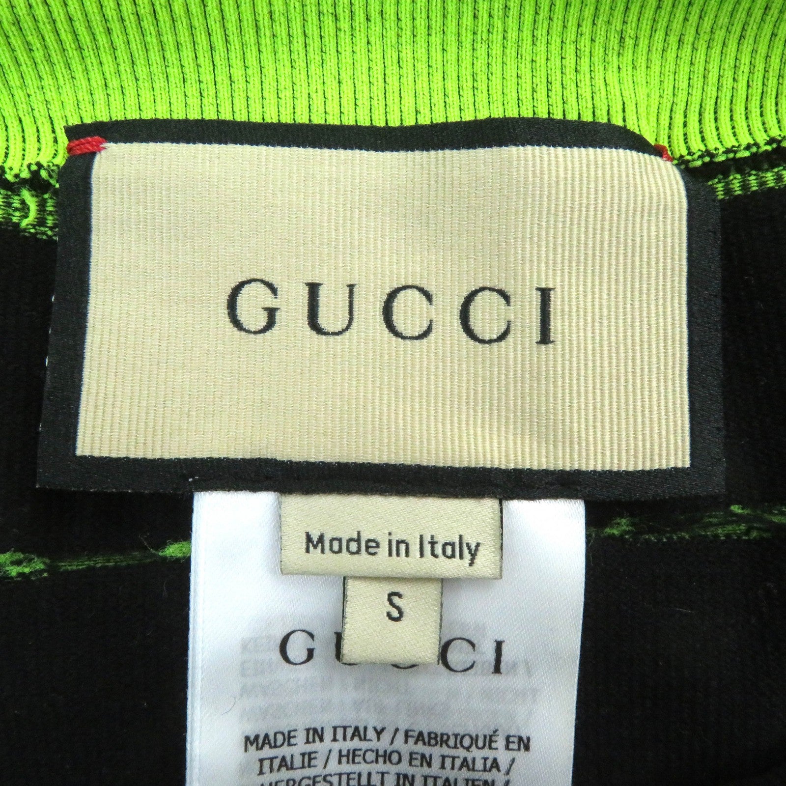 GUCCI Nylon Polyurethane Logo Leggings Black S