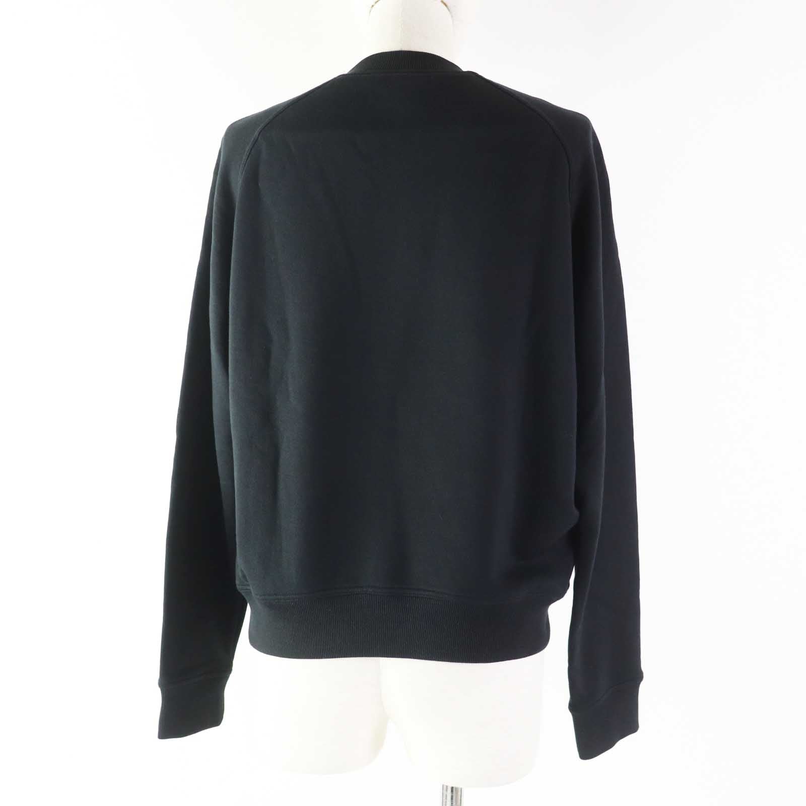 Hermes Cotton Embroidered Sweatshirt Black 36 Women