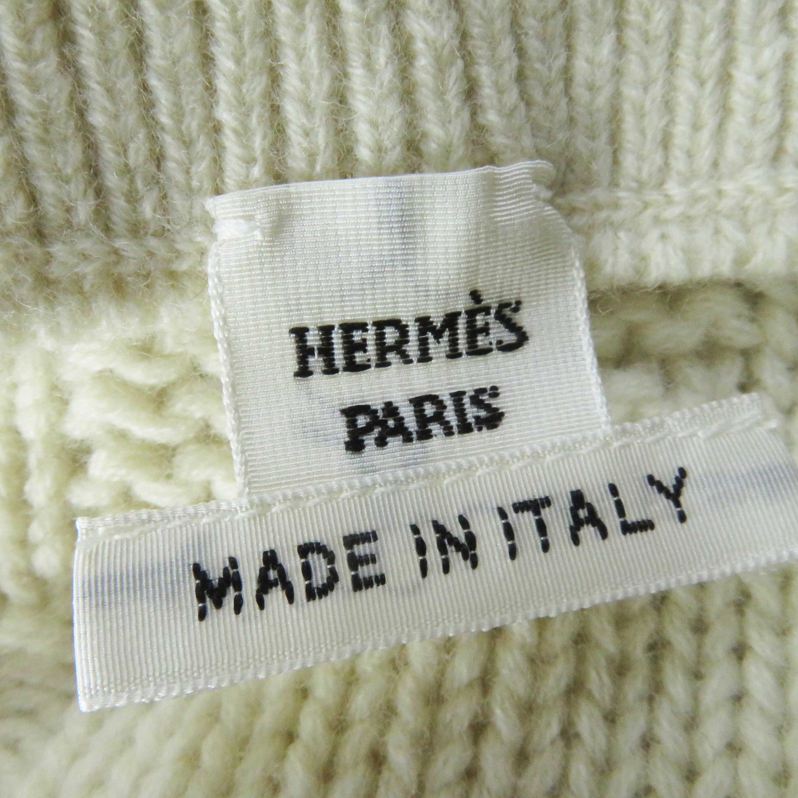 Hermes Wool H Motif Knit Poncho Women