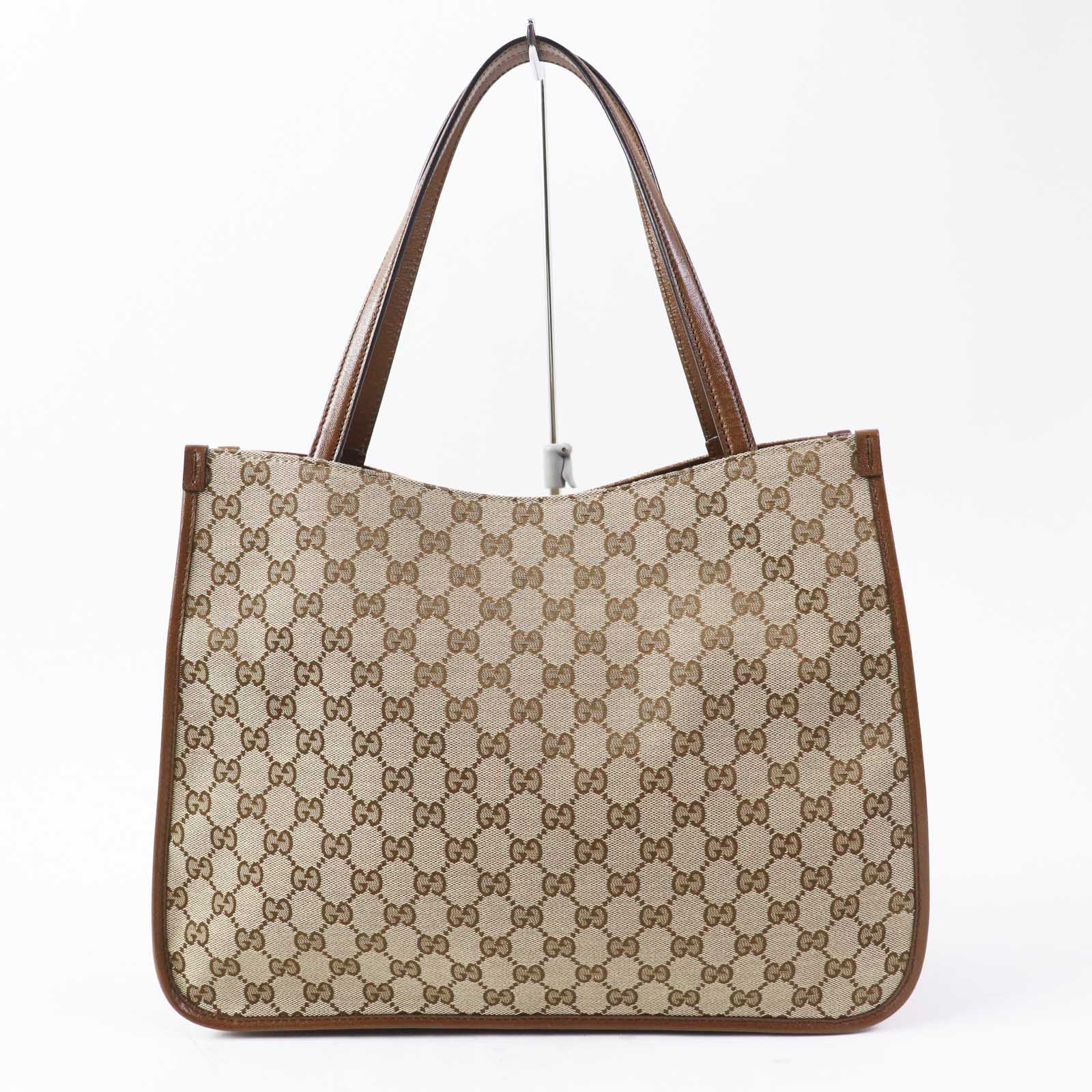 Gucci GG Canvas Horsebit 1955 Leather Tote Bag