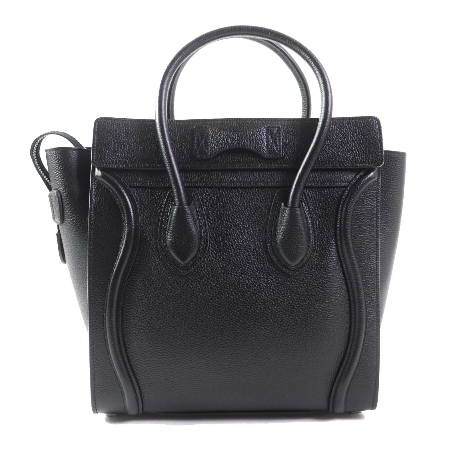 Celine Luggage Micro Shopper Calfskin Handbag