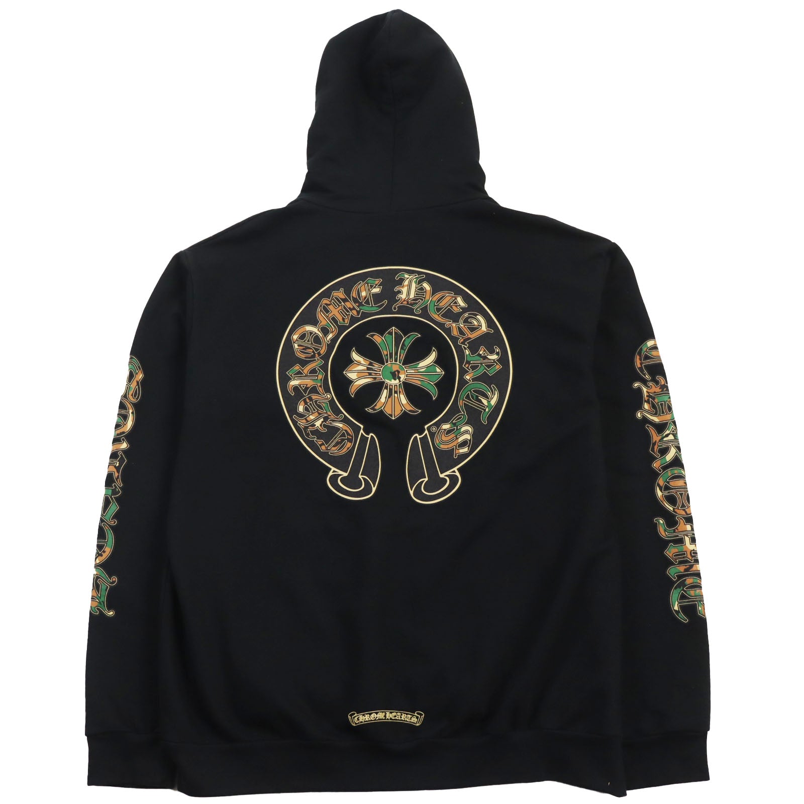 CHROME HEARTS Horseshoe Cross Hoodie Sweatshirt Black L