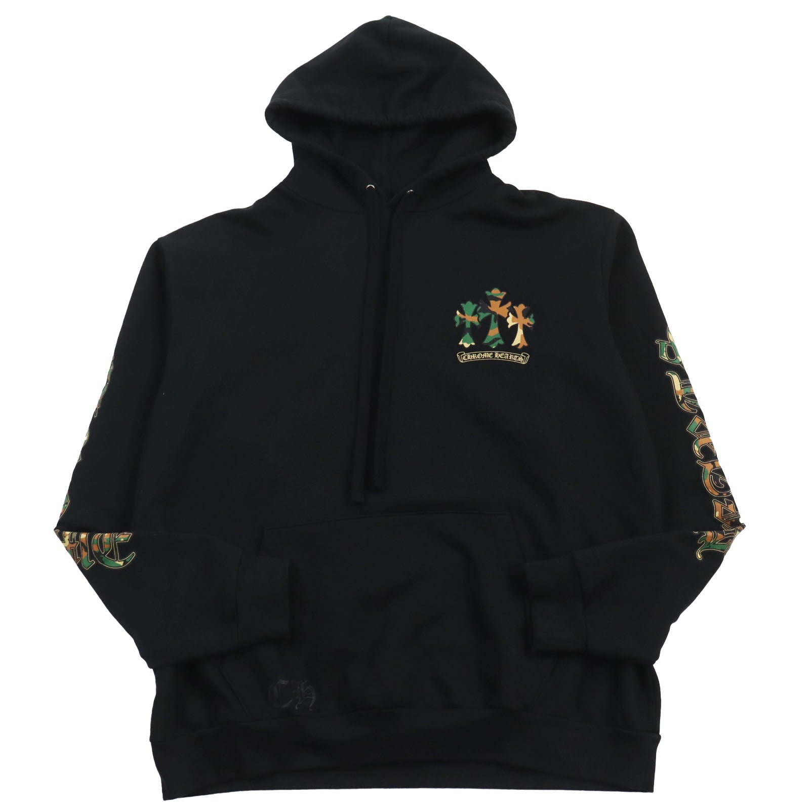 CHROME HEARTS Horseshoe Cross Hoodie Sweatshirt Black L