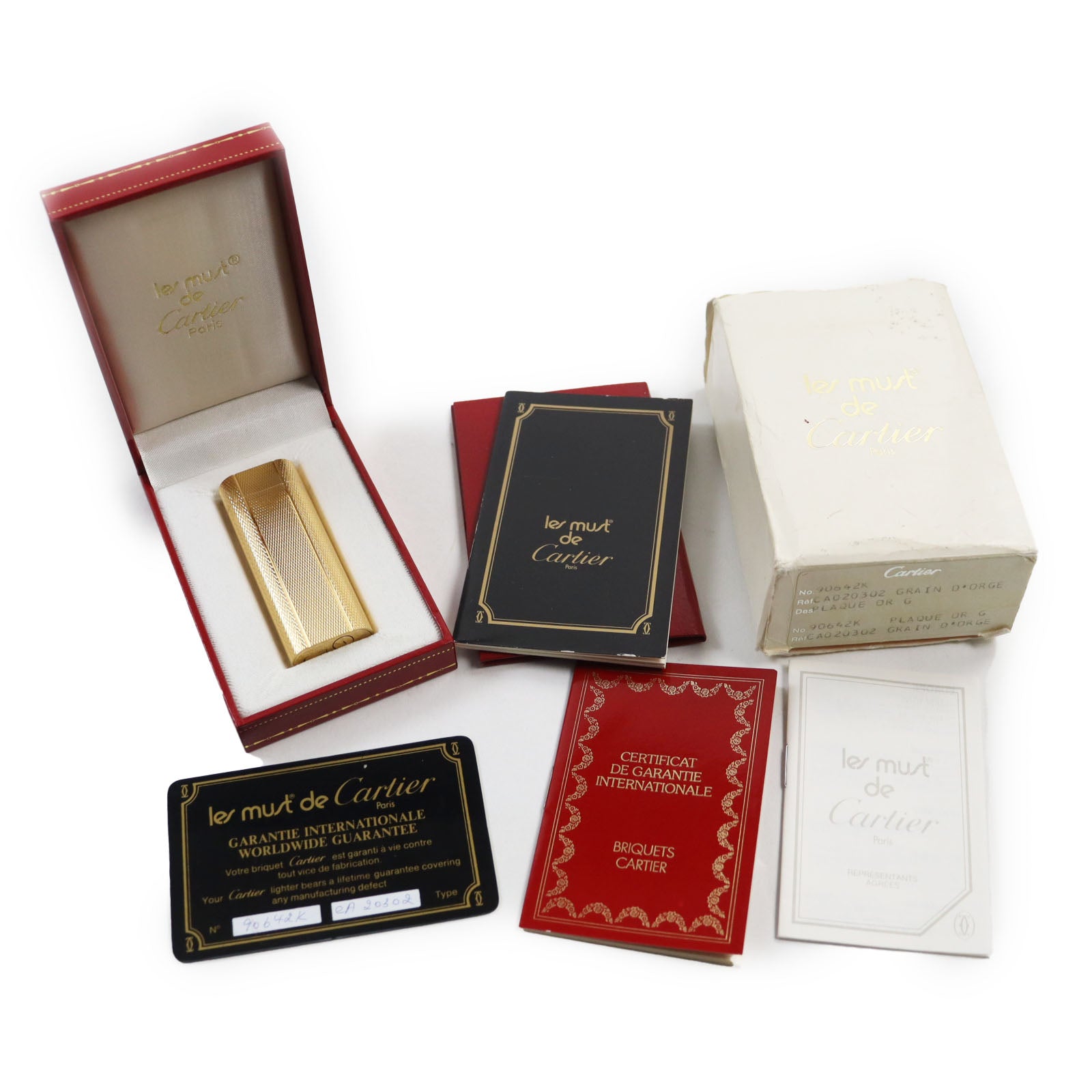 Cartier Gold Gas Lighter Smoking Accessories