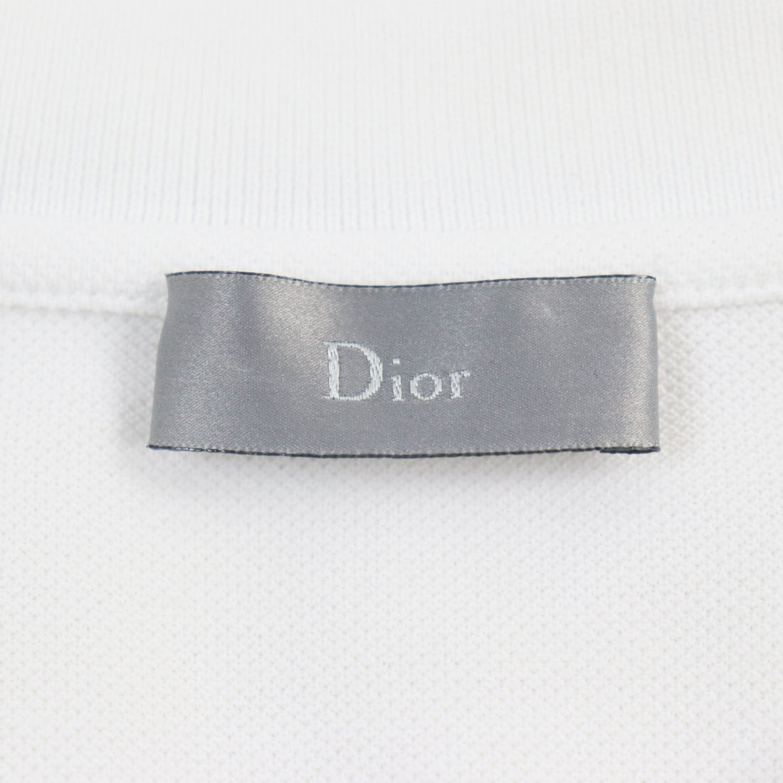 Dior Bee Cotton Pique Black Stripe Polo Shirt