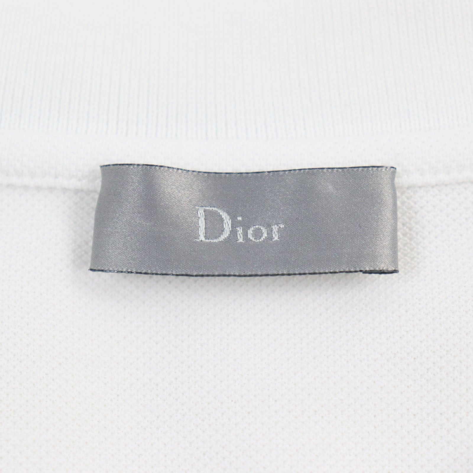 Dior Bee Cotton Piqu Stripe Polo Shirt