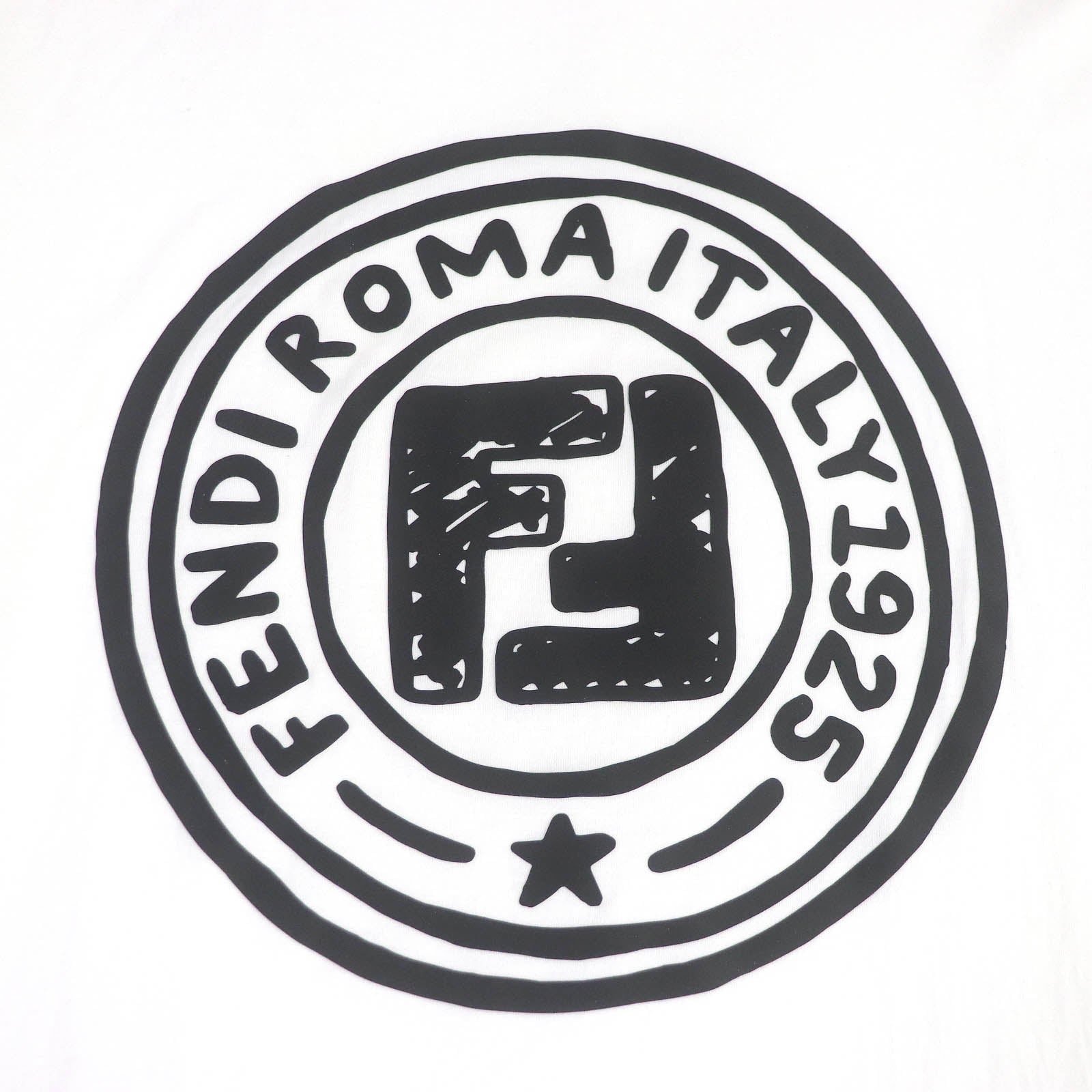 Fendi Cotton FF Logo Zucca T-shirt White S