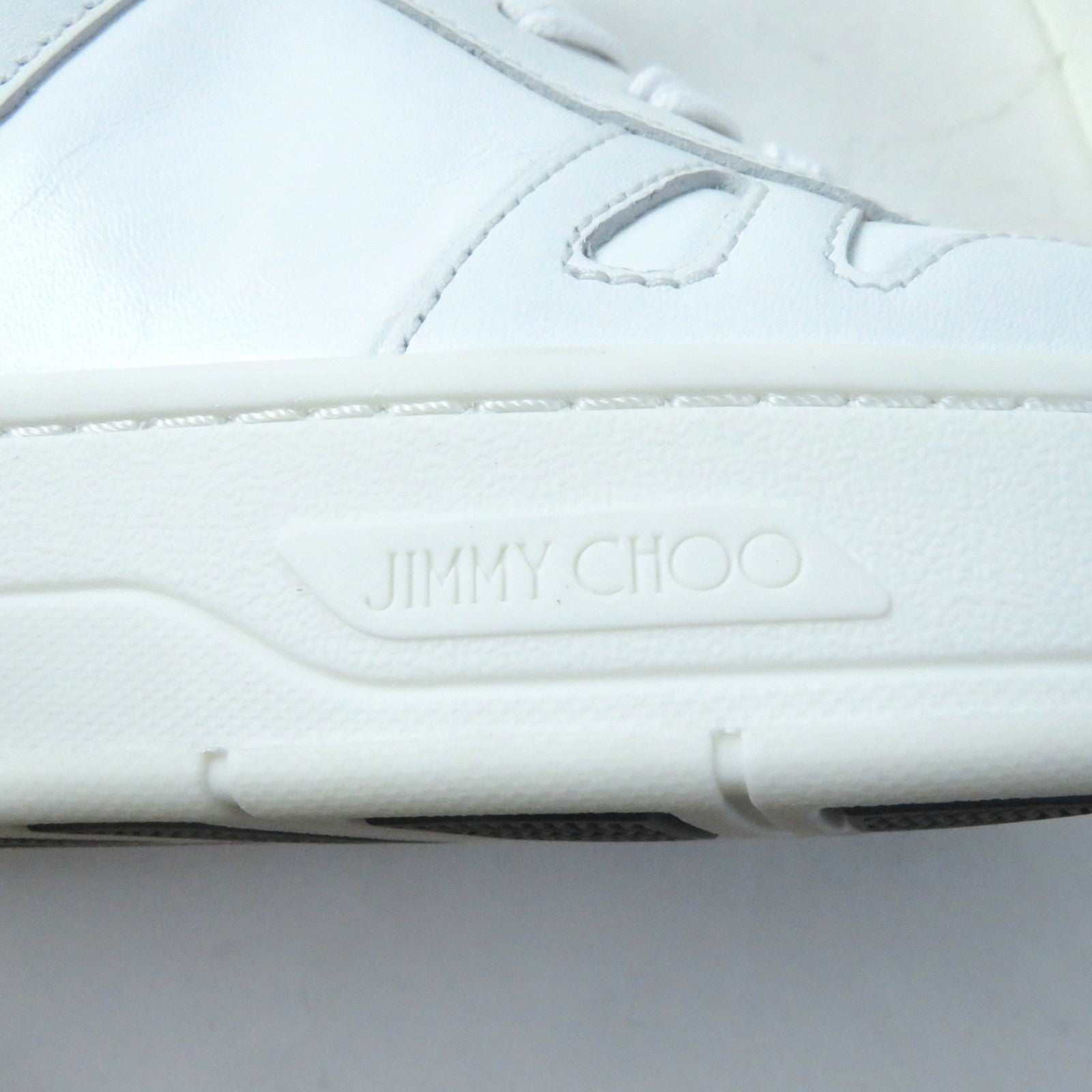 Jimmy Choo Hawaii Hi Top Leather Sneakers