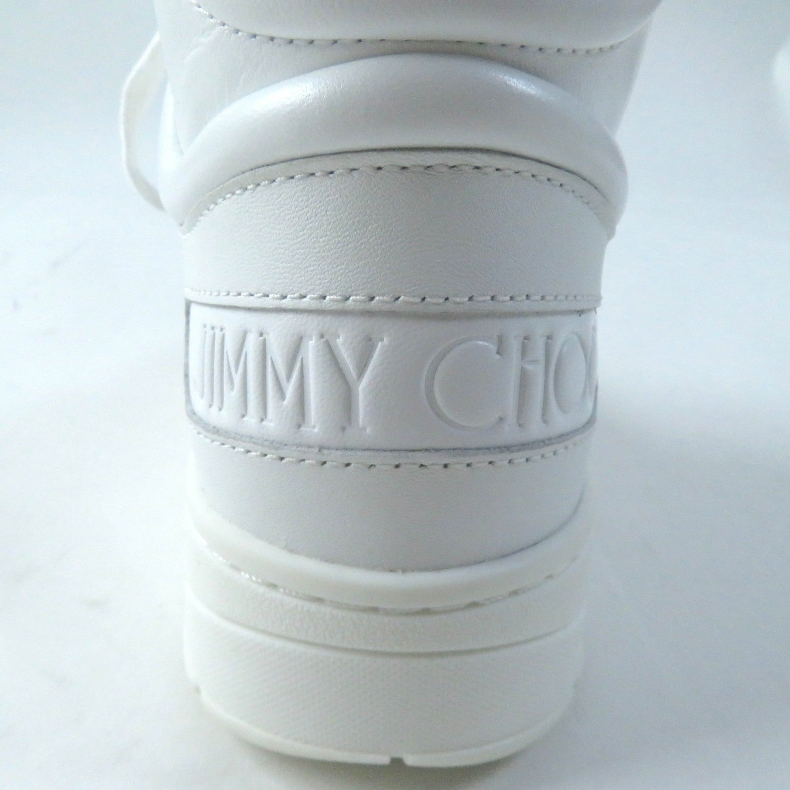 Jimmy Choo Hawaii Hi Top Leather Sneakers