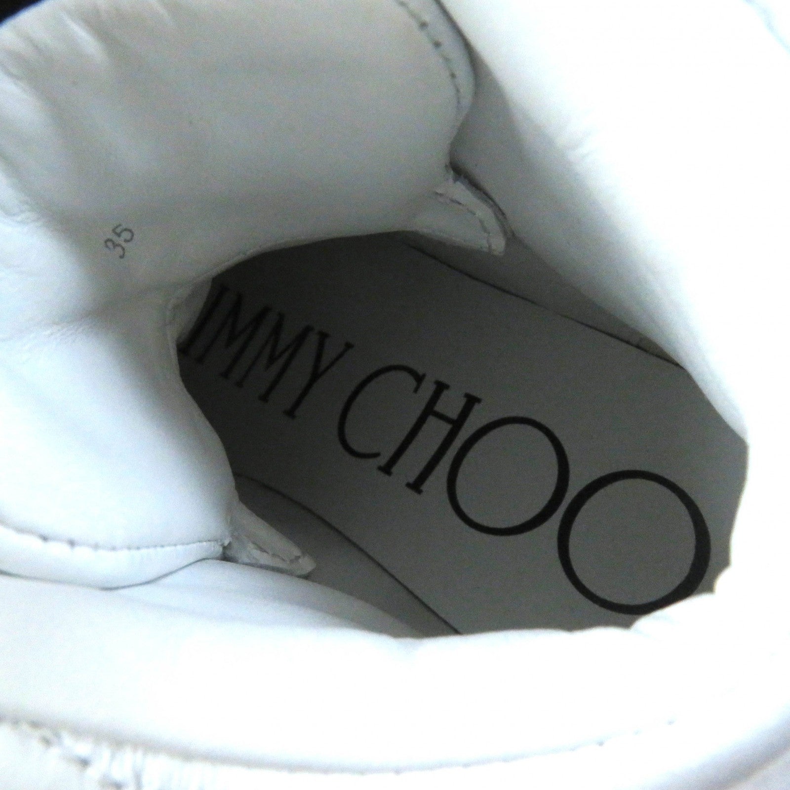 Jimmy Choo Hawaii Hi Top Leather Sneakers