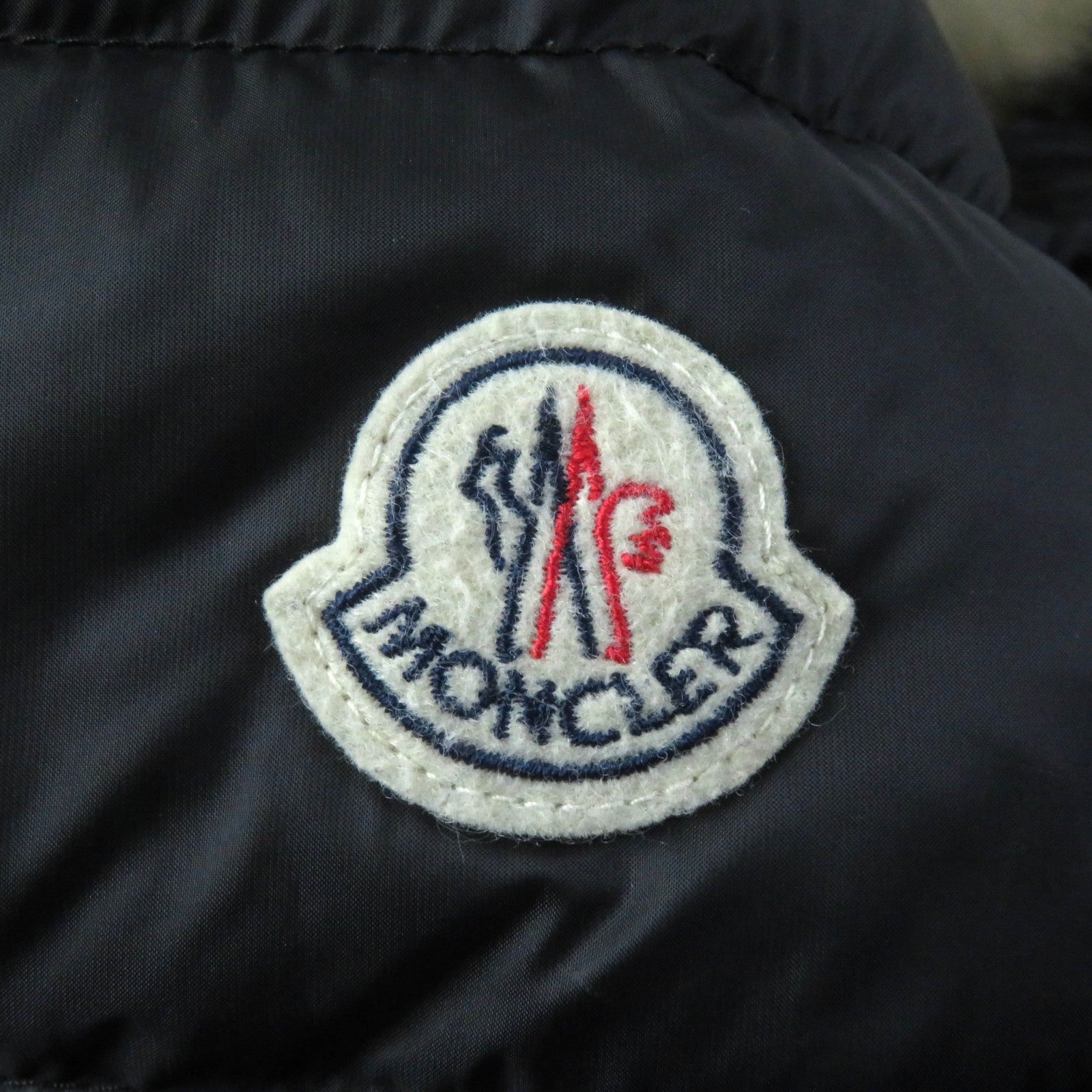 Moncler HERMIFUR Nylon Down Coat with Fur Hood