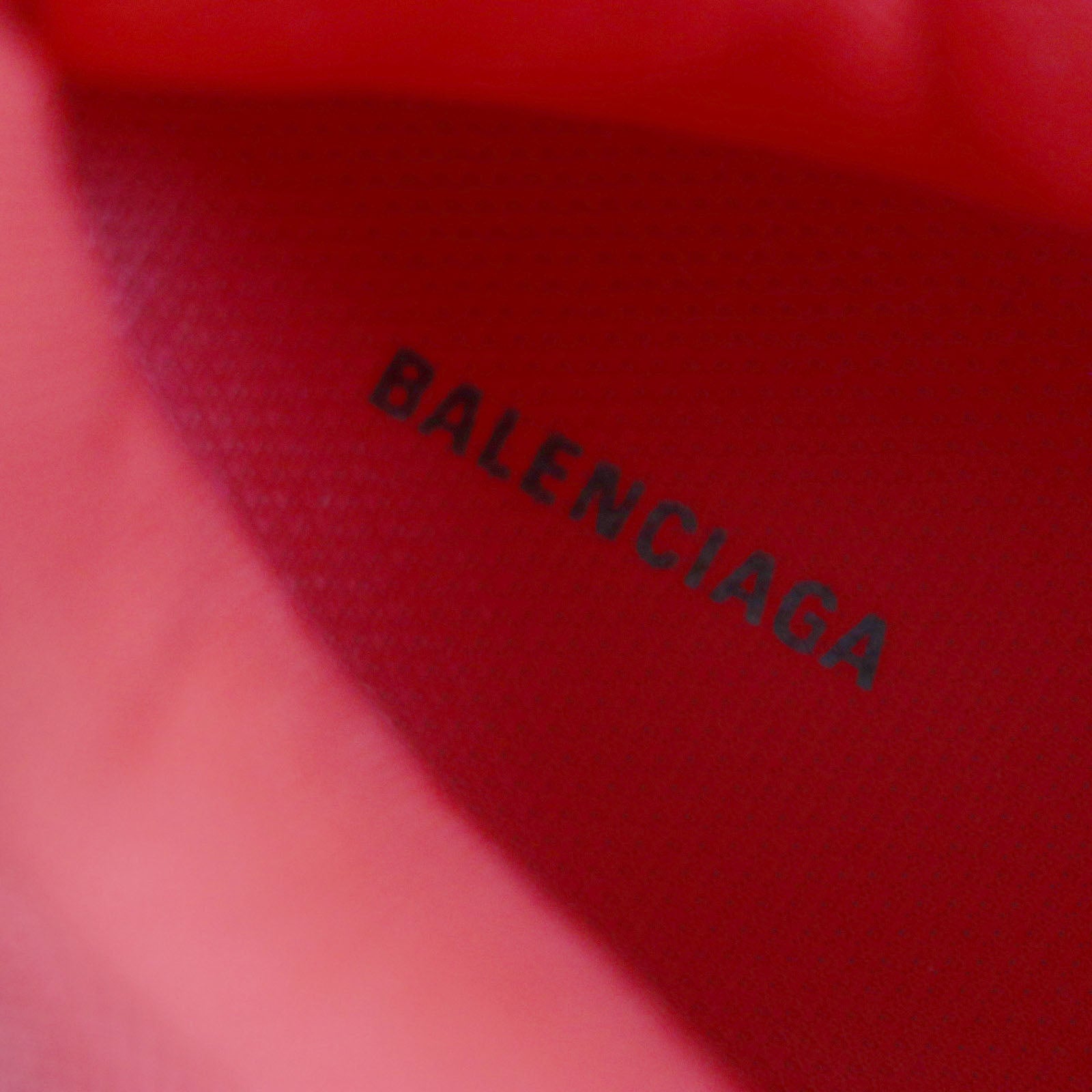 Balenciaga Triple S Leather Sneakers Red White Black