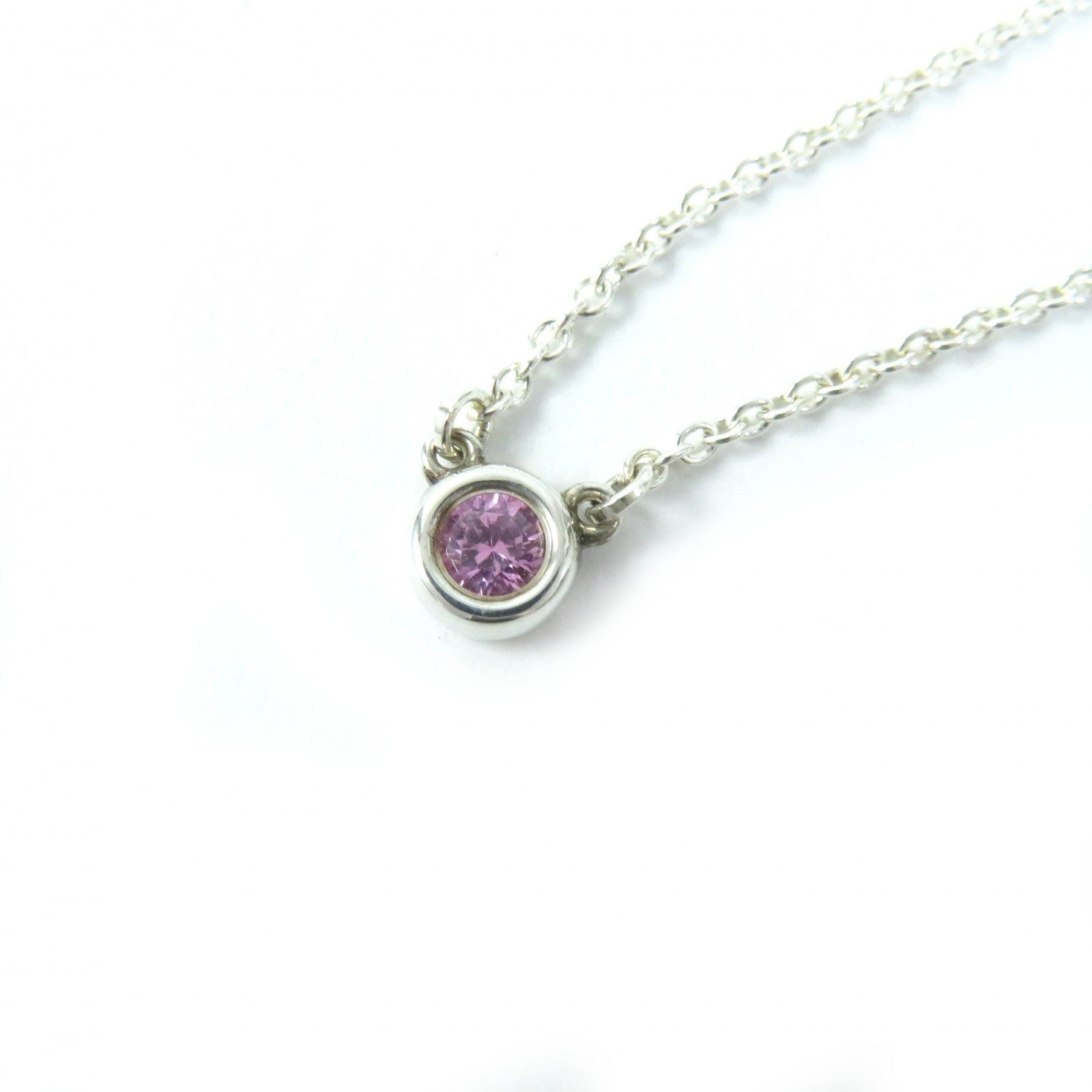 Tiffany & Co Amethyst Pendant Necklace AG925