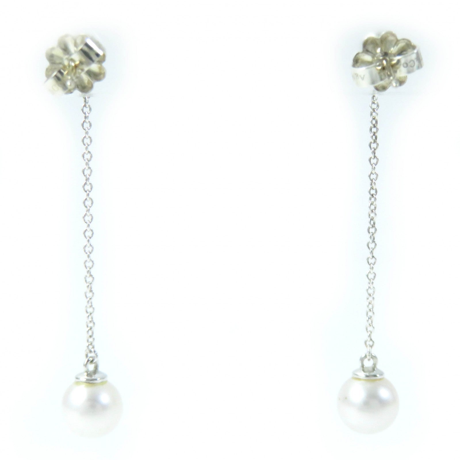 Tiffany & Co Pearl Chain Earrings AG925