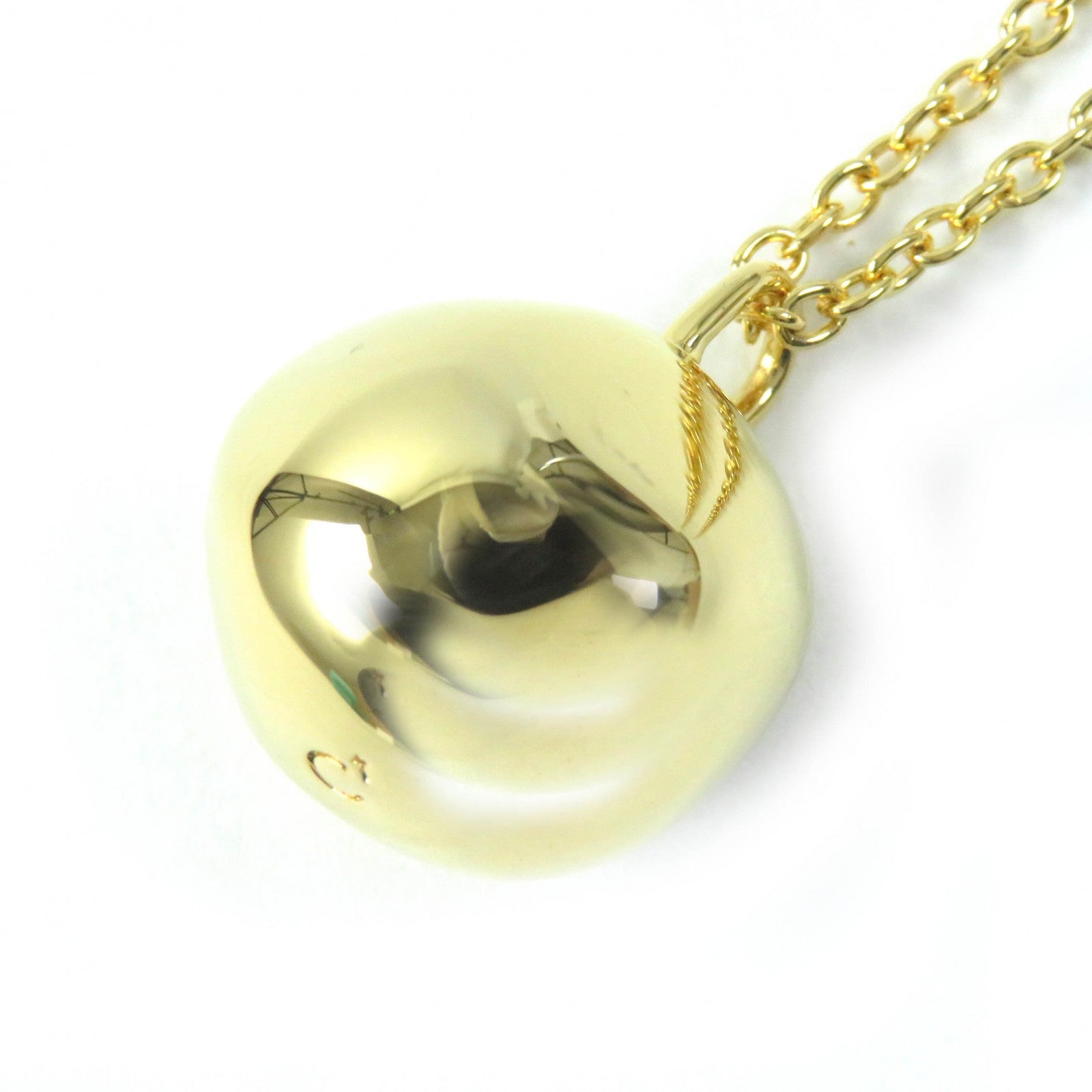 Chieko Plus Wonky Ball Pendant Necklace Gold