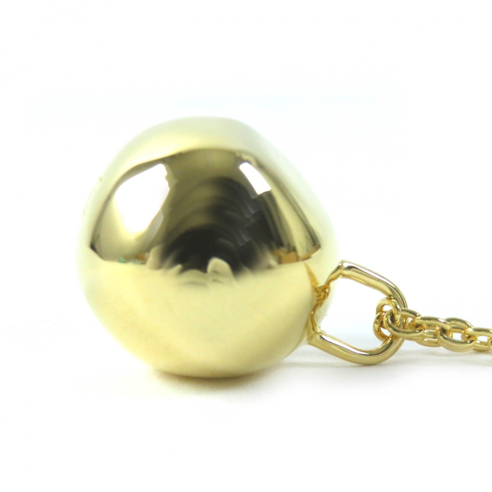 Chieko Plus Wonky Ball Pendant Necklace Gold