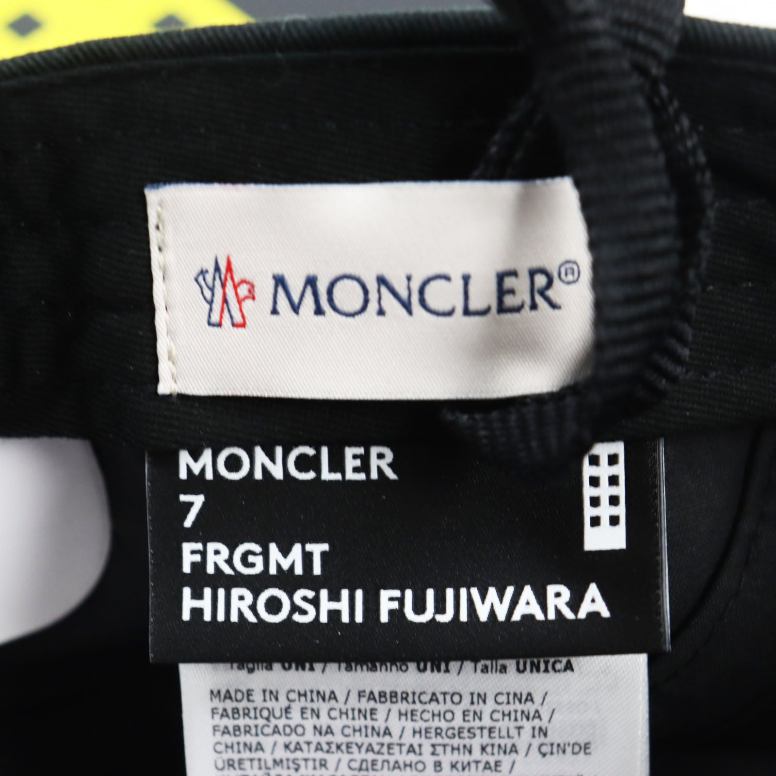 Moncler Genius Baseball Hat with Leather Logo