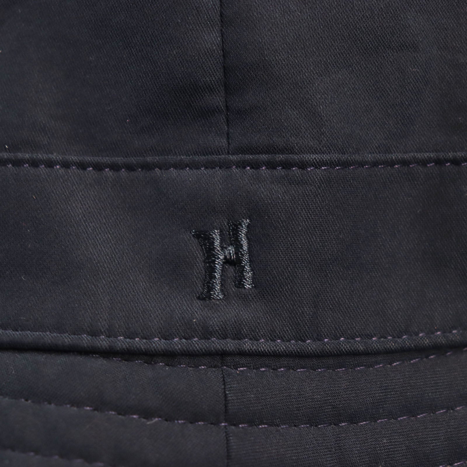 HERMES Nylon Bucket Hat Dark Navy 57