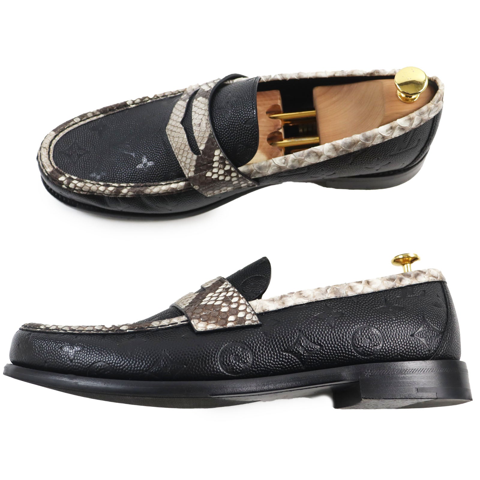 Louis Vuitton NBA 2021 Python Leather Loafers