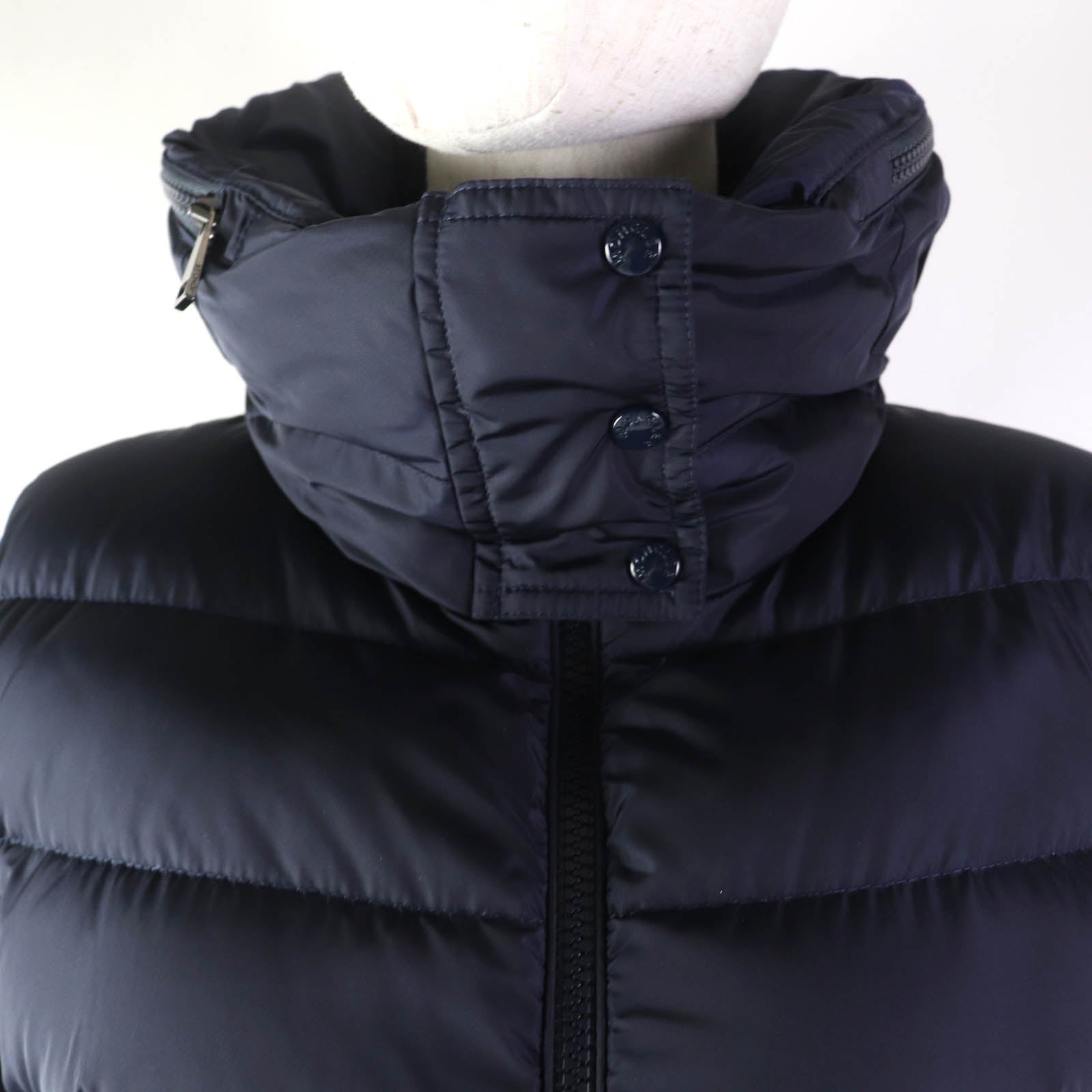 Moncler FLAMMETTE Nylon Down Coat Navy