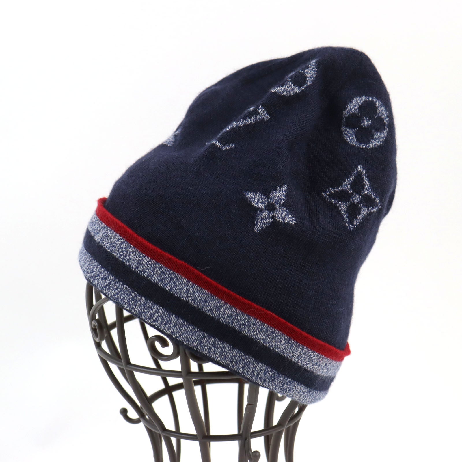 Louis Vuitton Monogram Stripes Beanie M76027