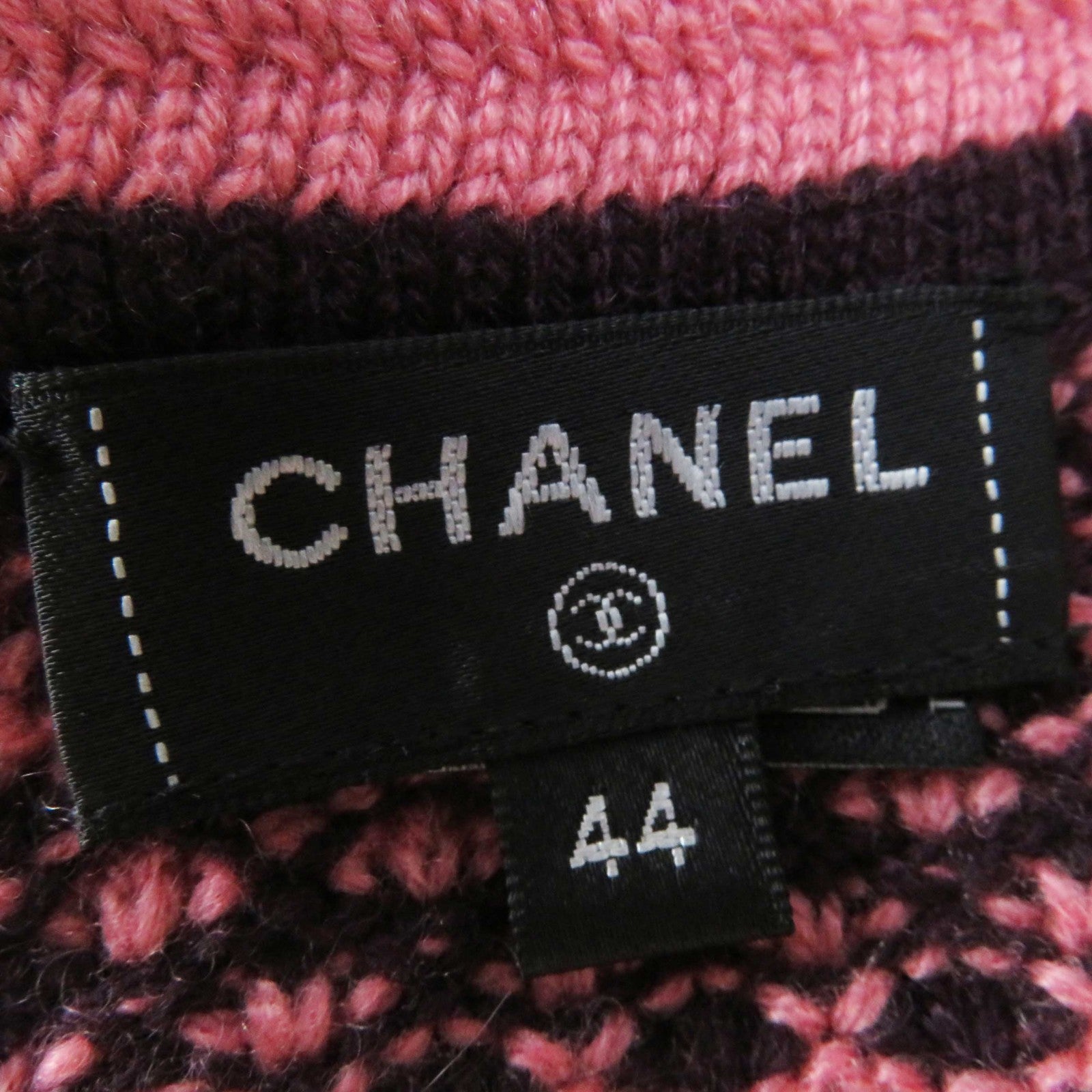 Chanel Cashmere Dress P75435 Pink Bordeaux