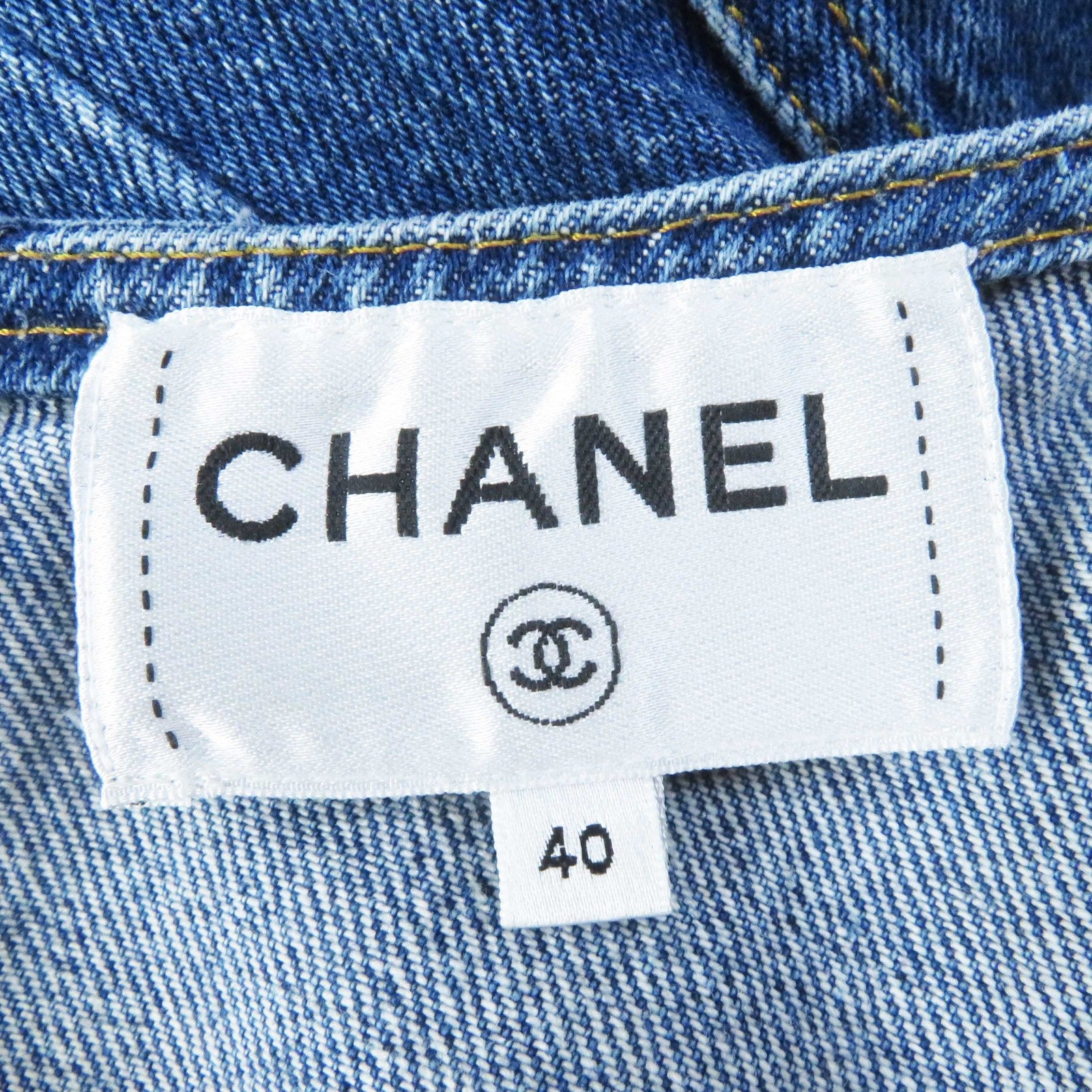 Chanel Denim Jumper Skirt P73760 Indigo Blue