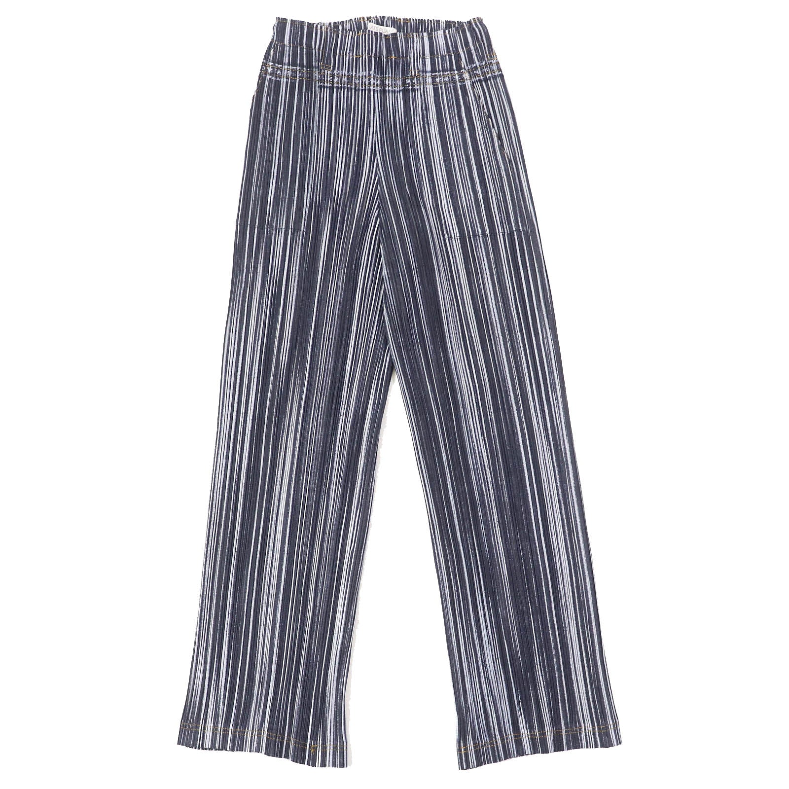 PLEATS PLEASE Polyester Denim Print Pants