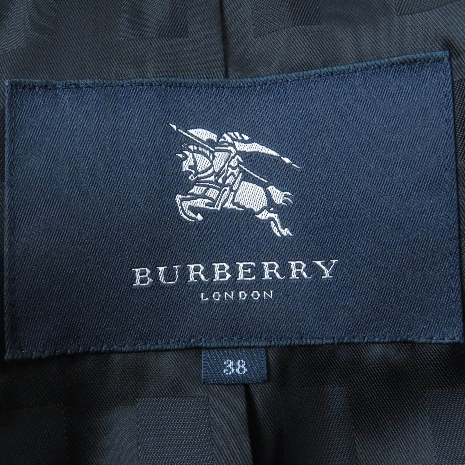 Burberry Wool Coat with Fox Fur Collar, Logo Button, Dark Gray