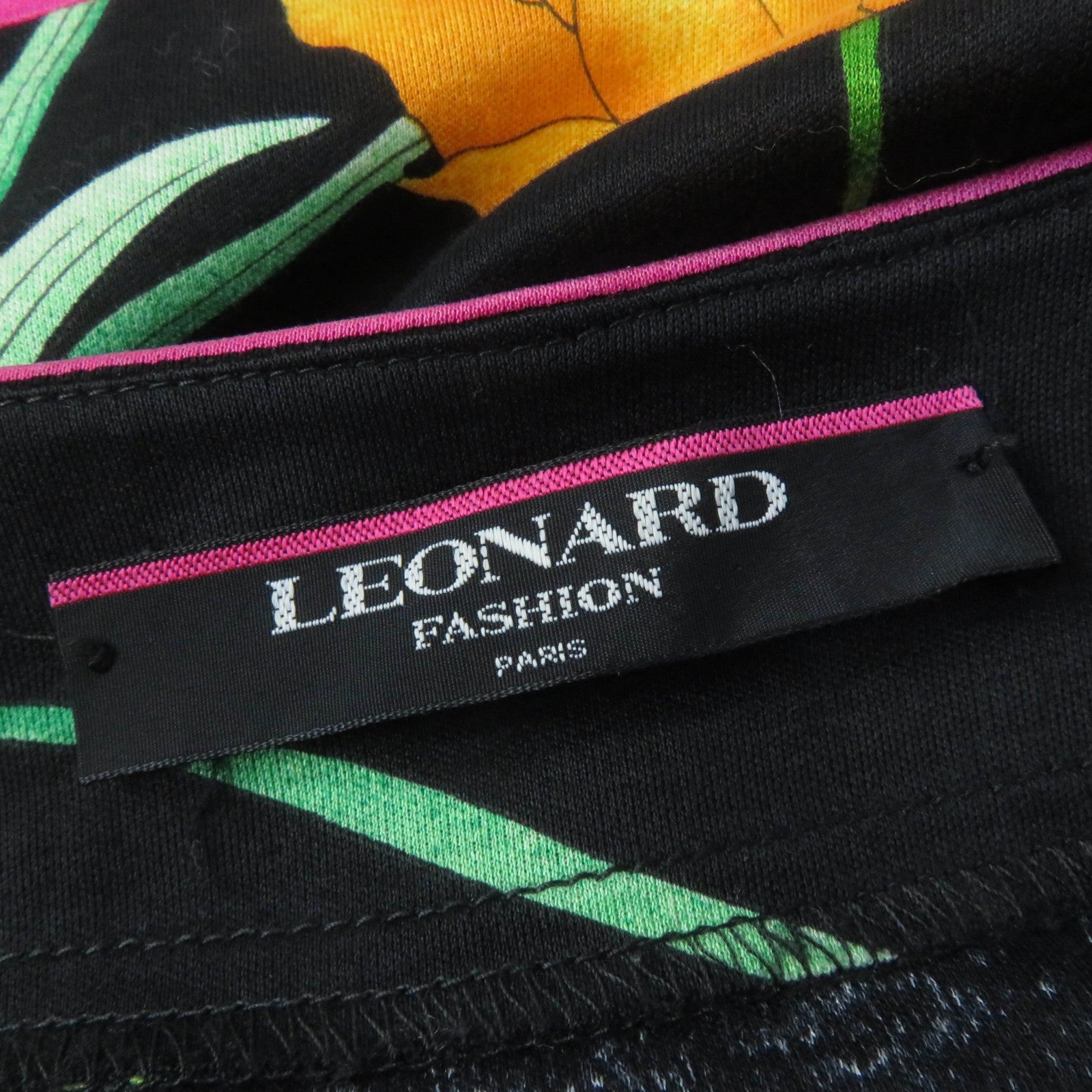 LEONARD Floral Cotton Cardigan Black L Women