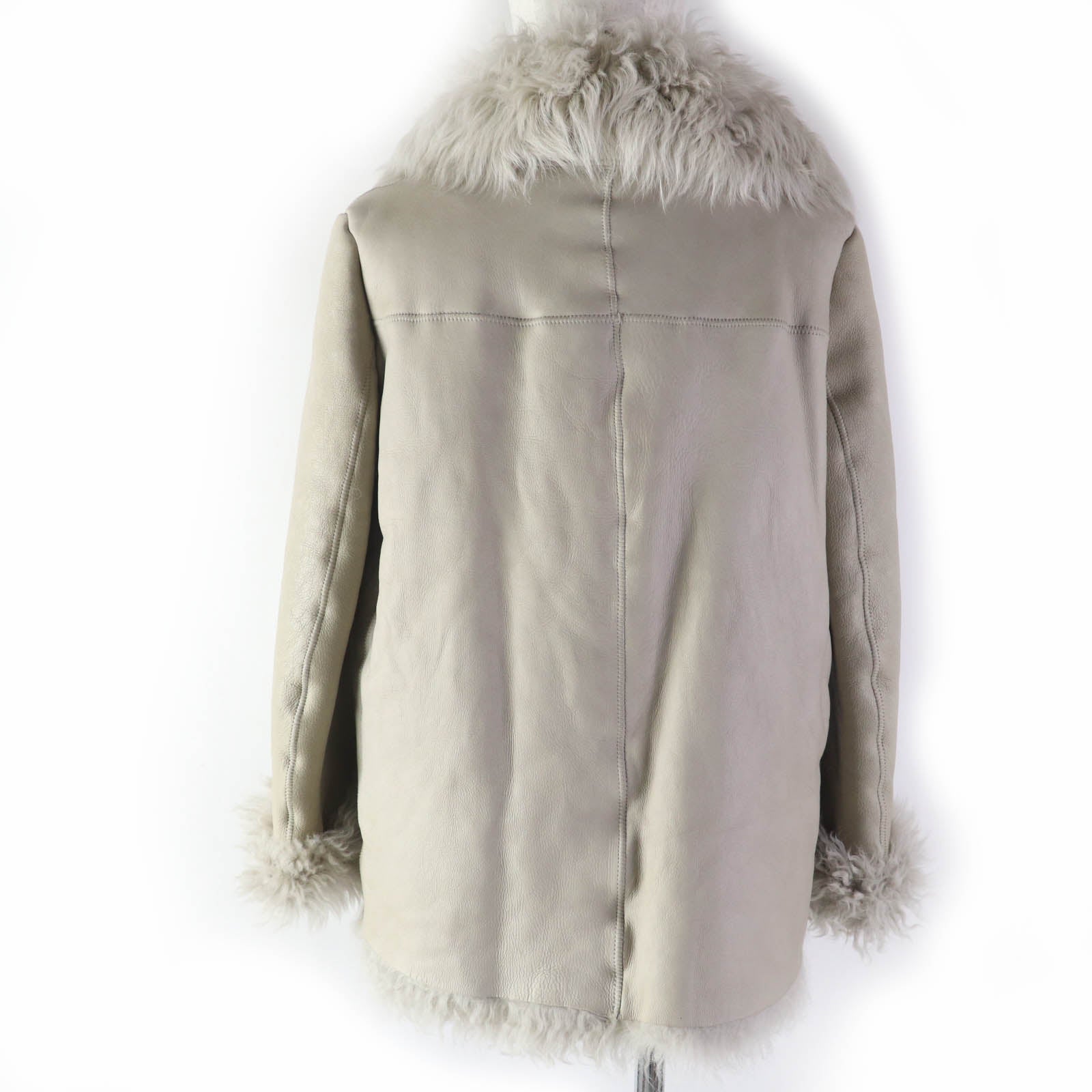 KARL DONOGHUE Lamb Leather Mouton Coat XS