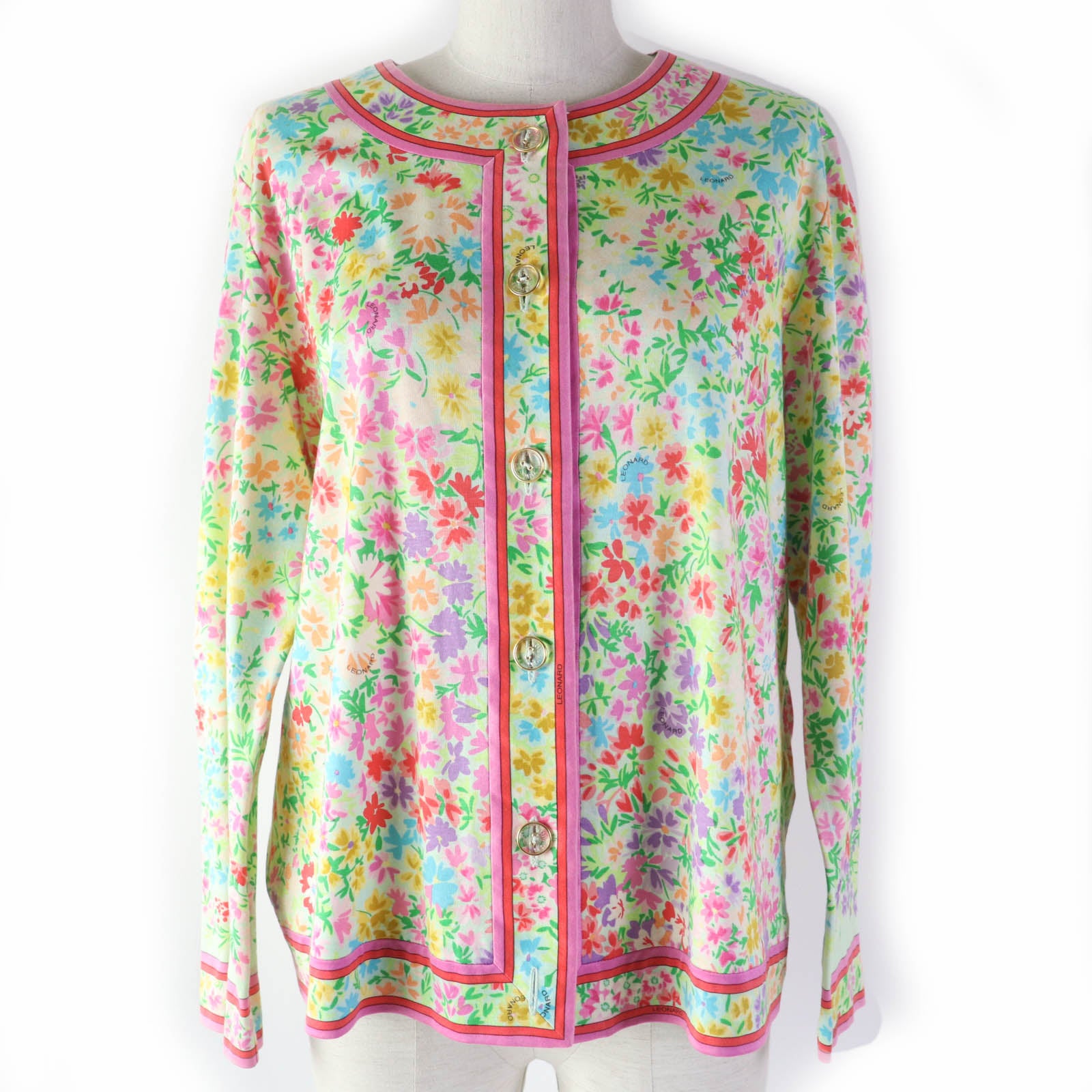 LEONARD FASHION Cotton Cardigan Multicolor L Women