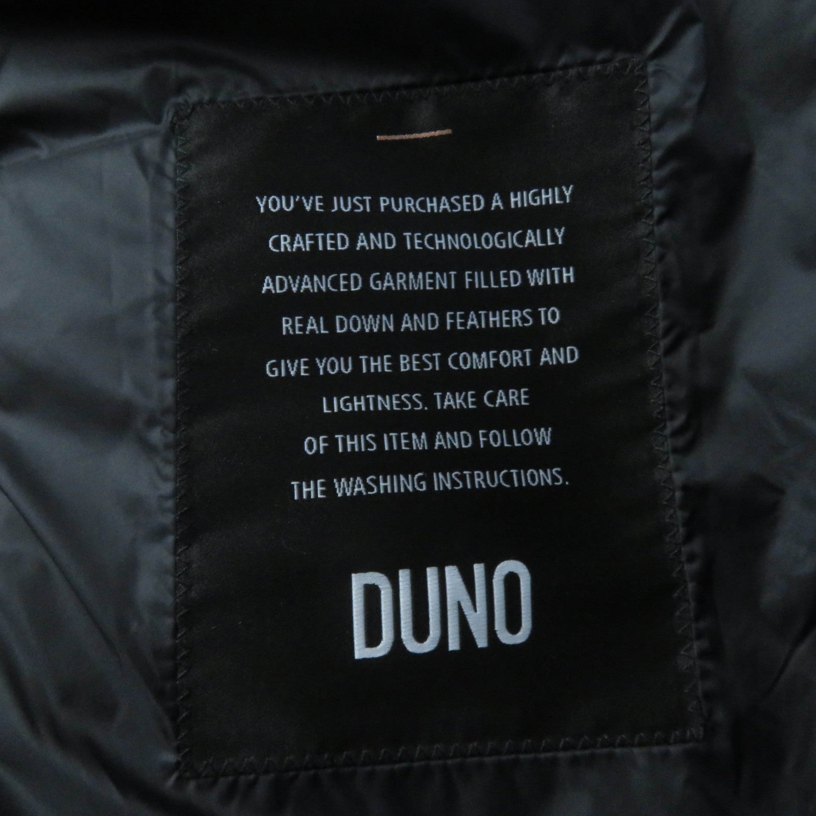 DUNO CELLINI Nylon Polyurethane Hooded Down Coat