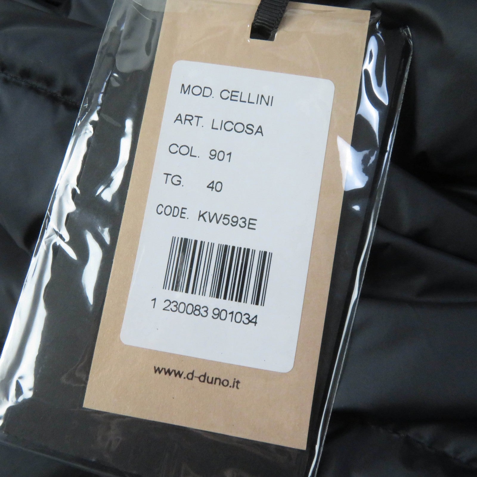 DUNO CELLINI Nylon Polyurethane Hooded Down Coat