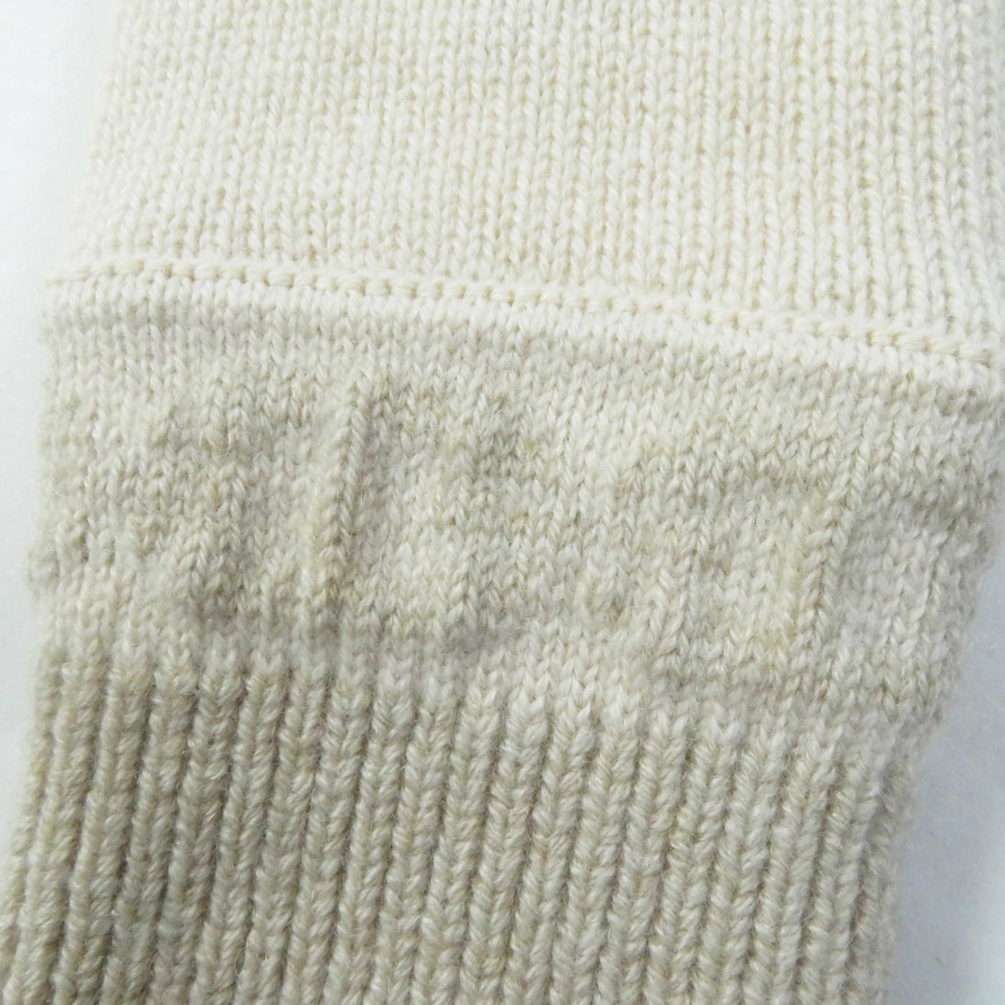 Hermes Cashmere Knit Gloves Light Beige S