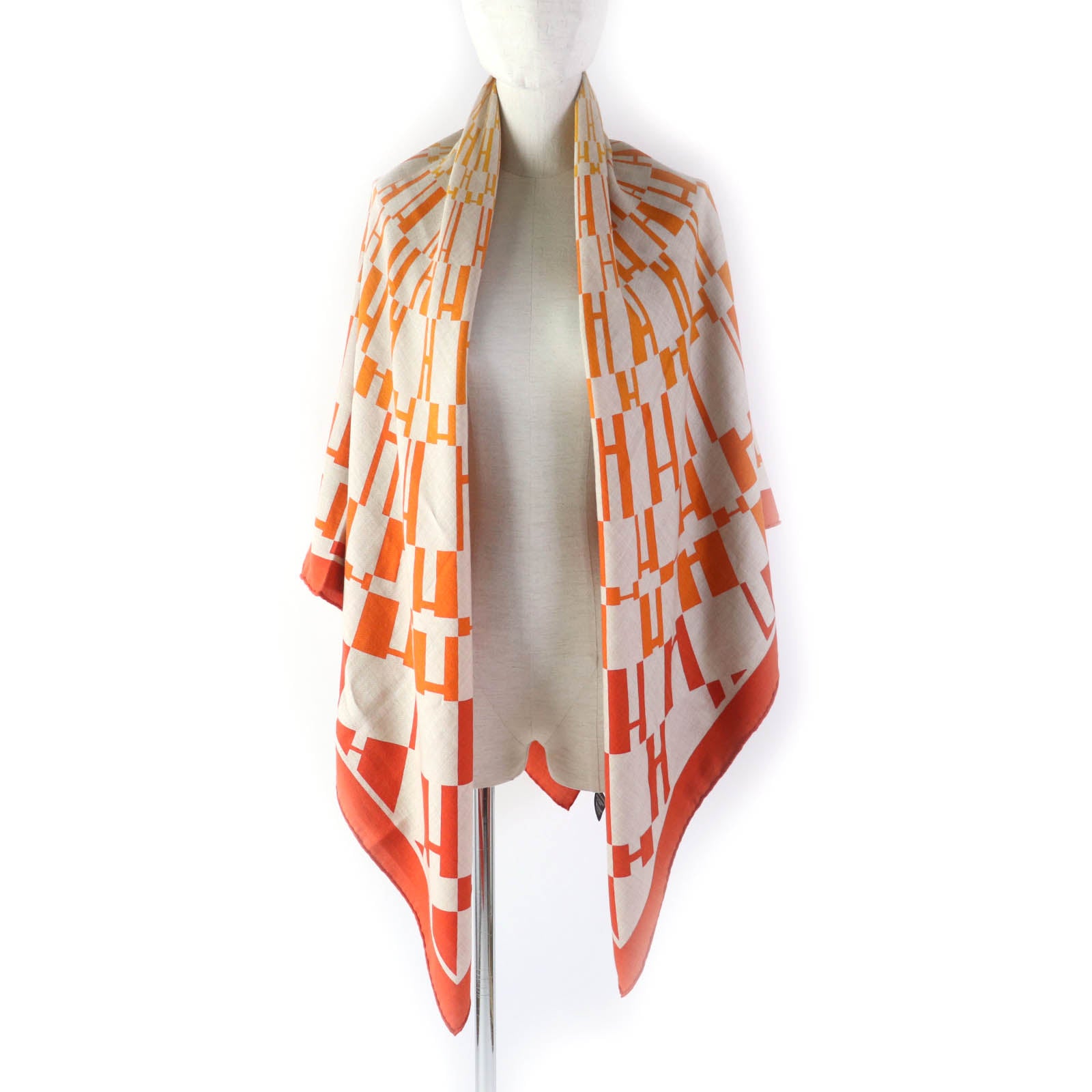 Hermes Carre 140 Cashmere Silk Shawl