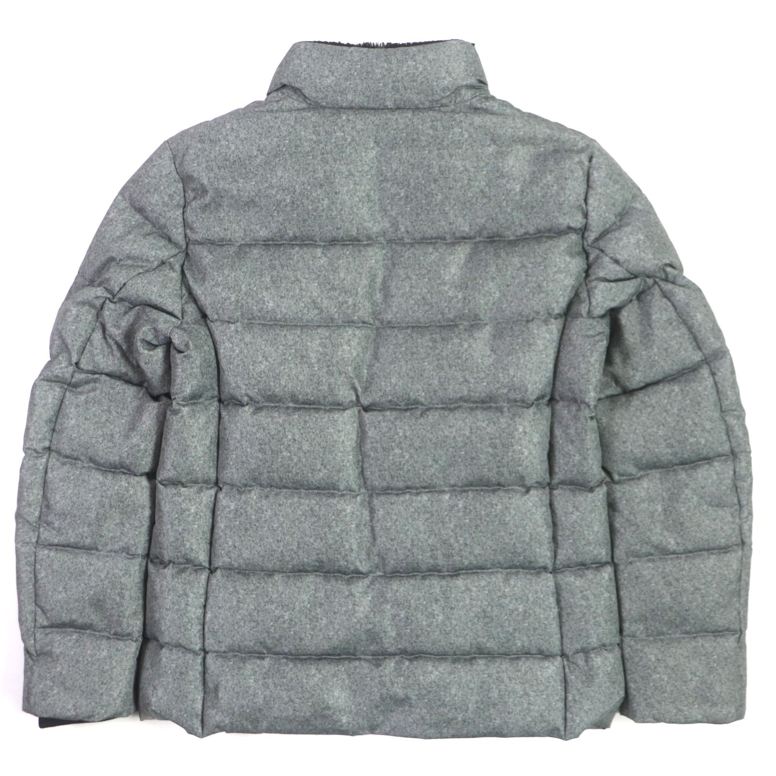 Armani Collezioni Faux Fur Down Jacket Gray