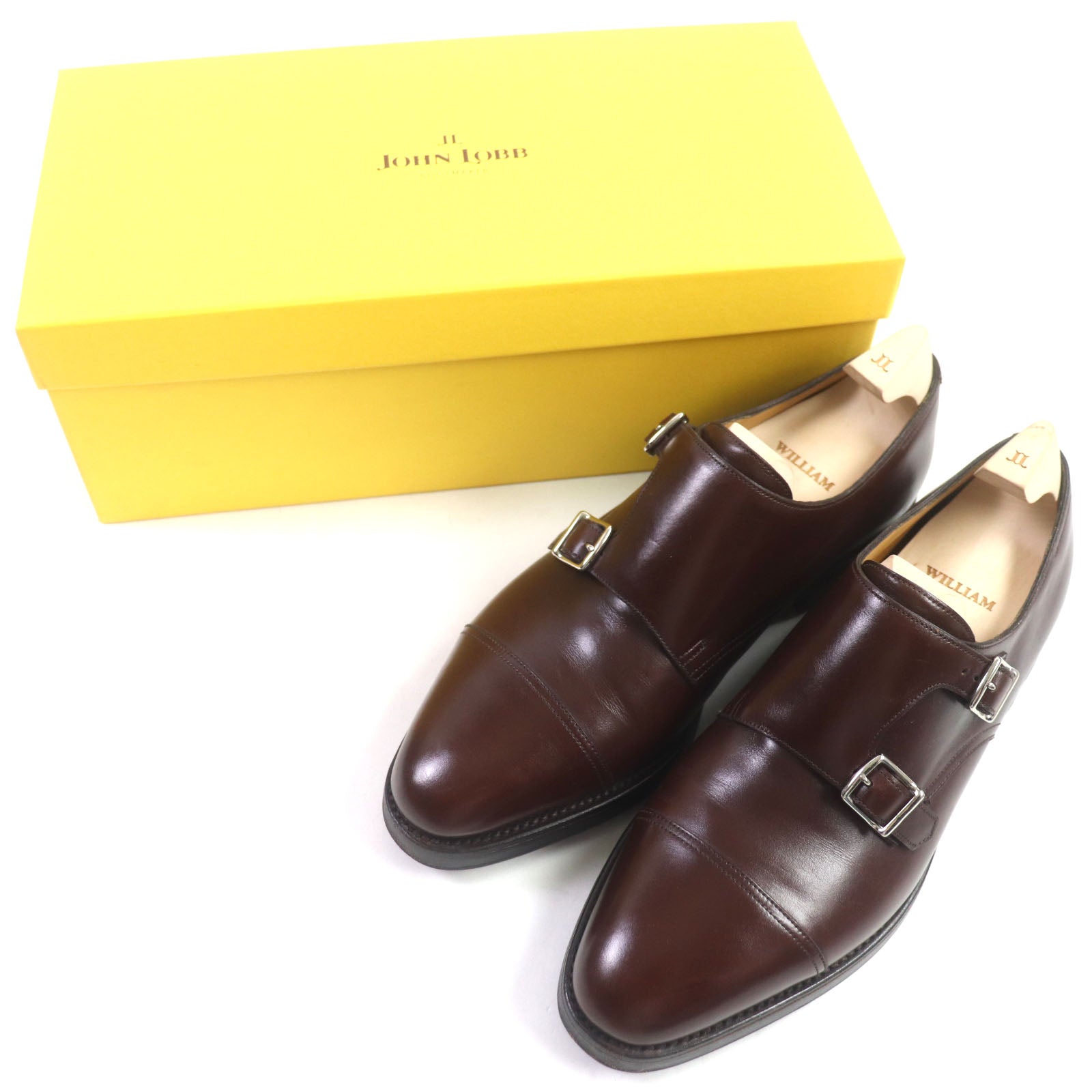 John Lobb William Double Monk Strap Leather Shoes