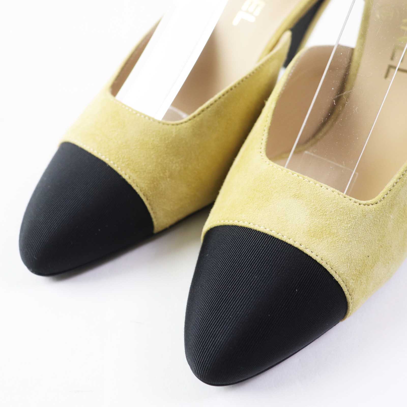 Chanel Suede Leather Two-tone Pumps