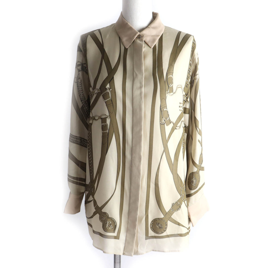 Hermes Silk Promenade du Matin Remix Shirt