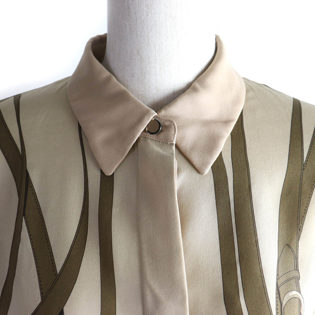 Hermes Silk Promenade du Matin Remix Shirt