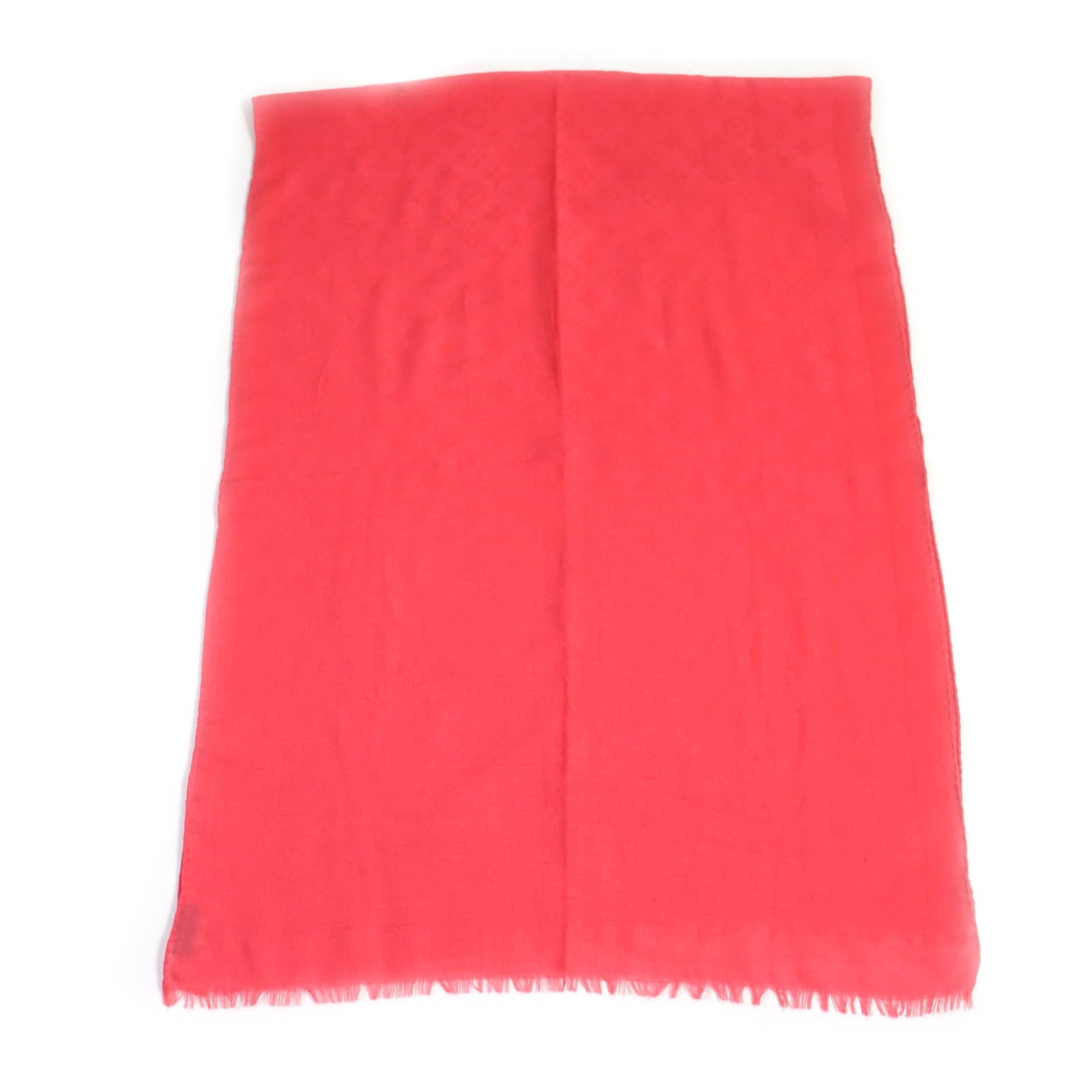 Louis Vuitton Cashmere Wool Monogram Shawl Pink