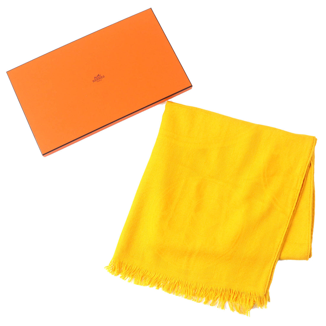 Hermes New Libris Cashmere Silk Shawl