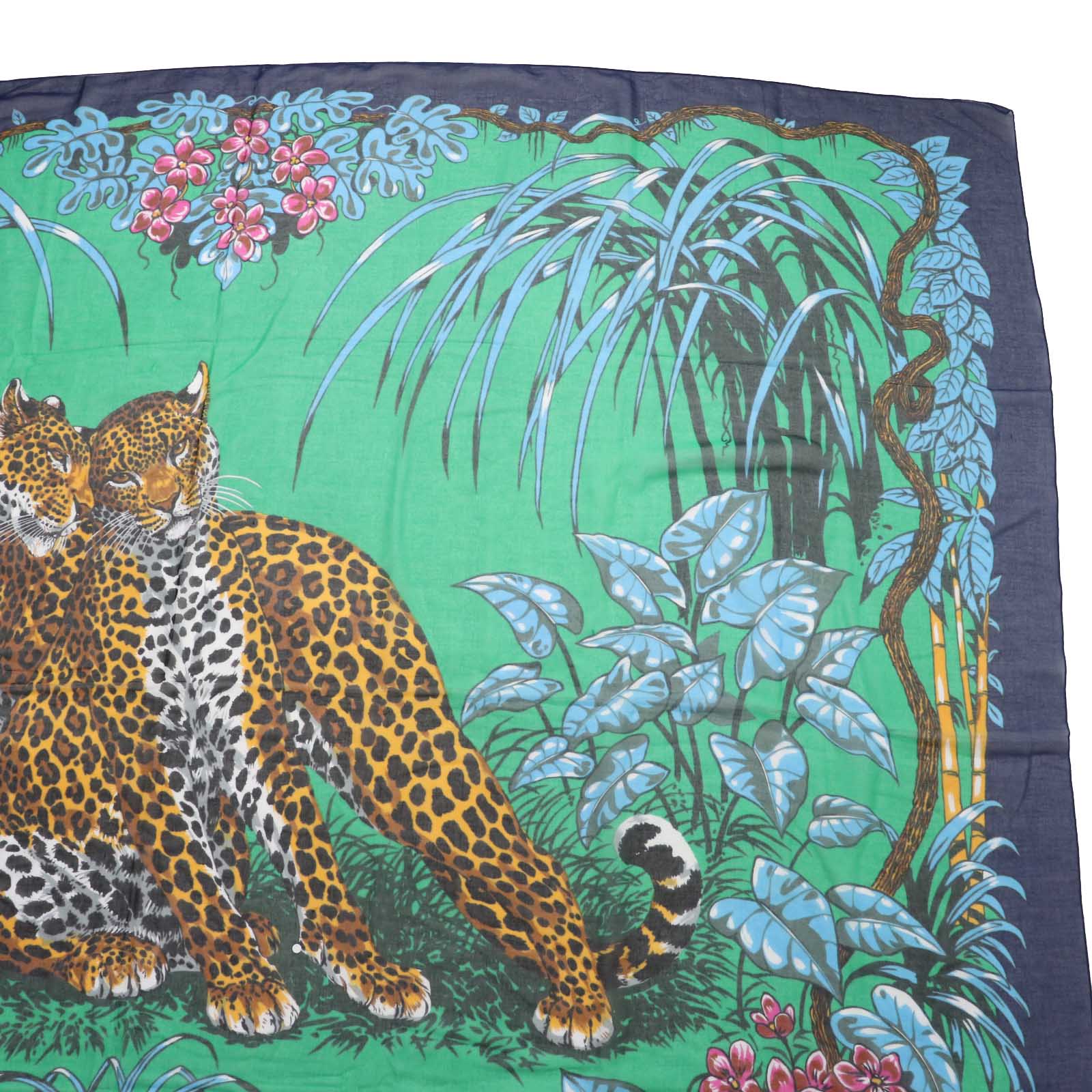 HERMES Jungle Love Cotton Pareo Scarf