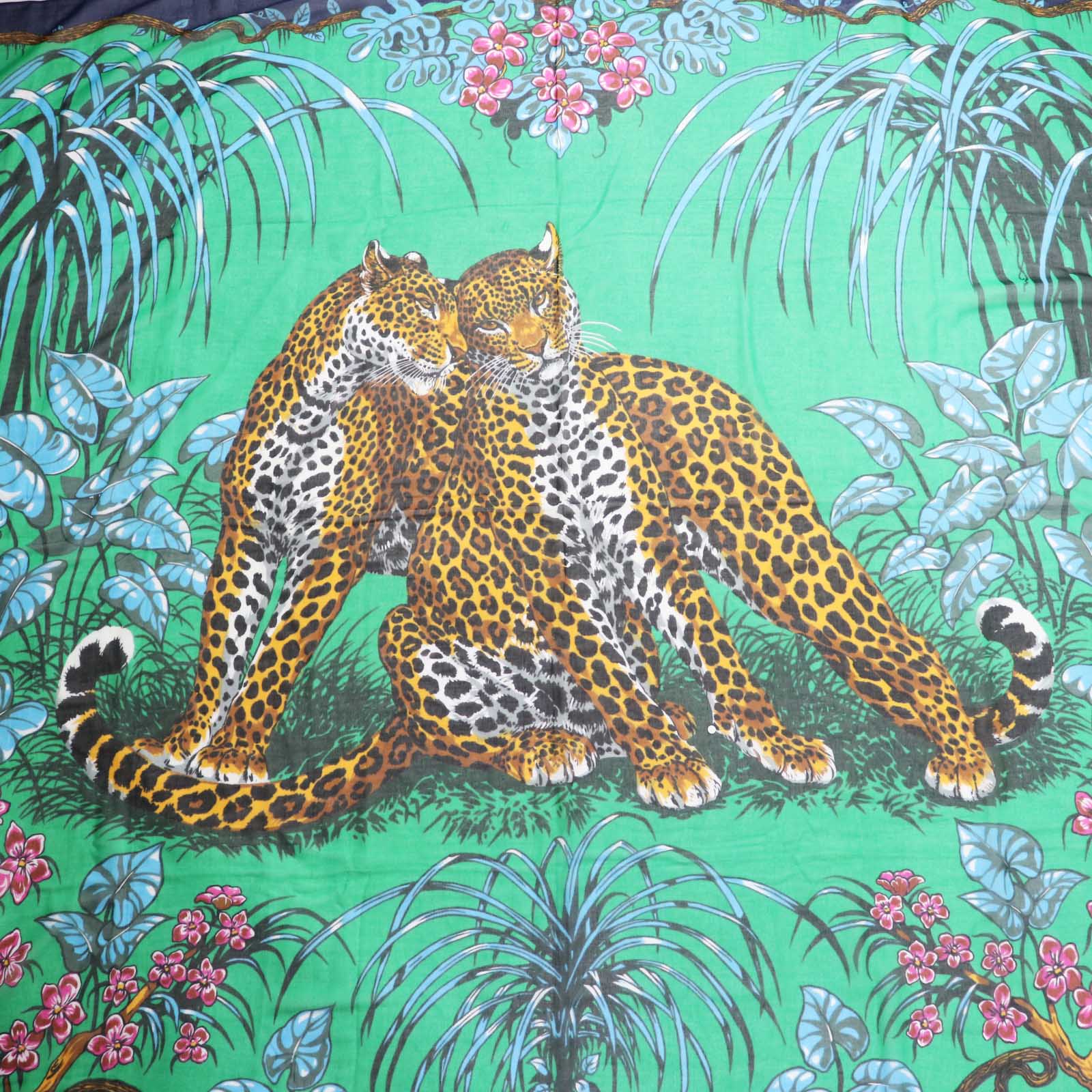 HERMES Jungle Love Cotton Pareo Scarf