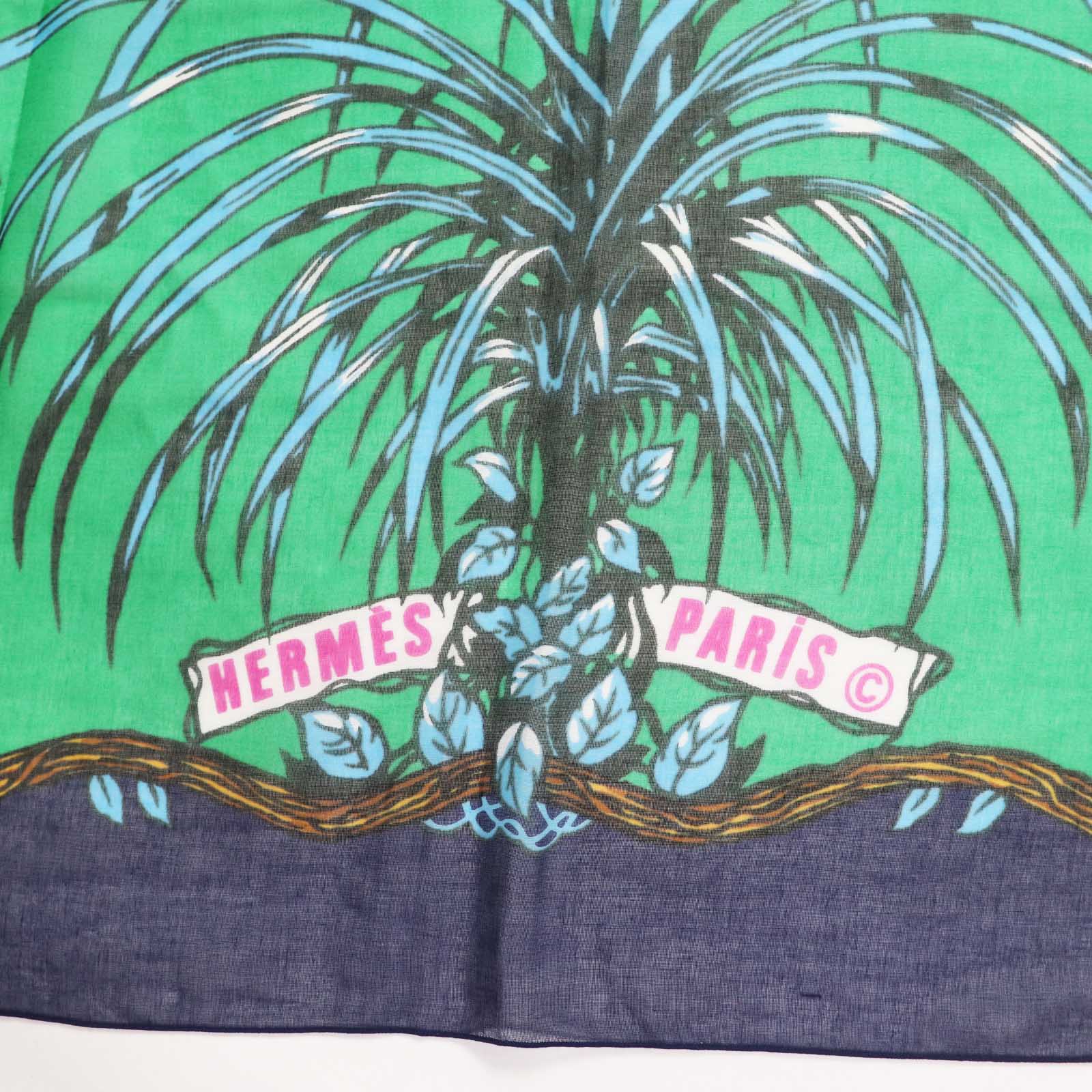 HERMES Jungle Love Cotton Pareo Scarf