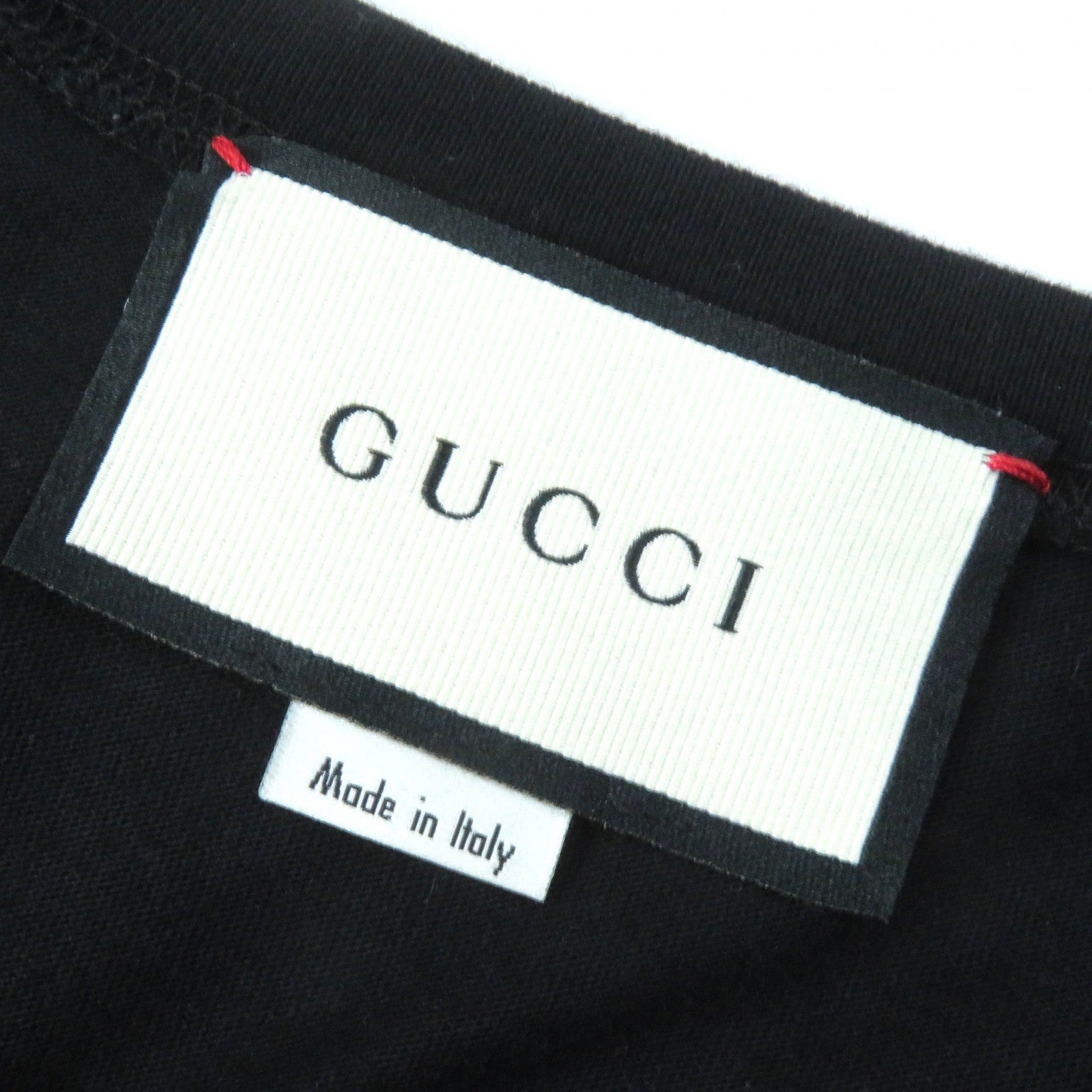 GUCCI Logo Heart Sequins T-shirt Black L