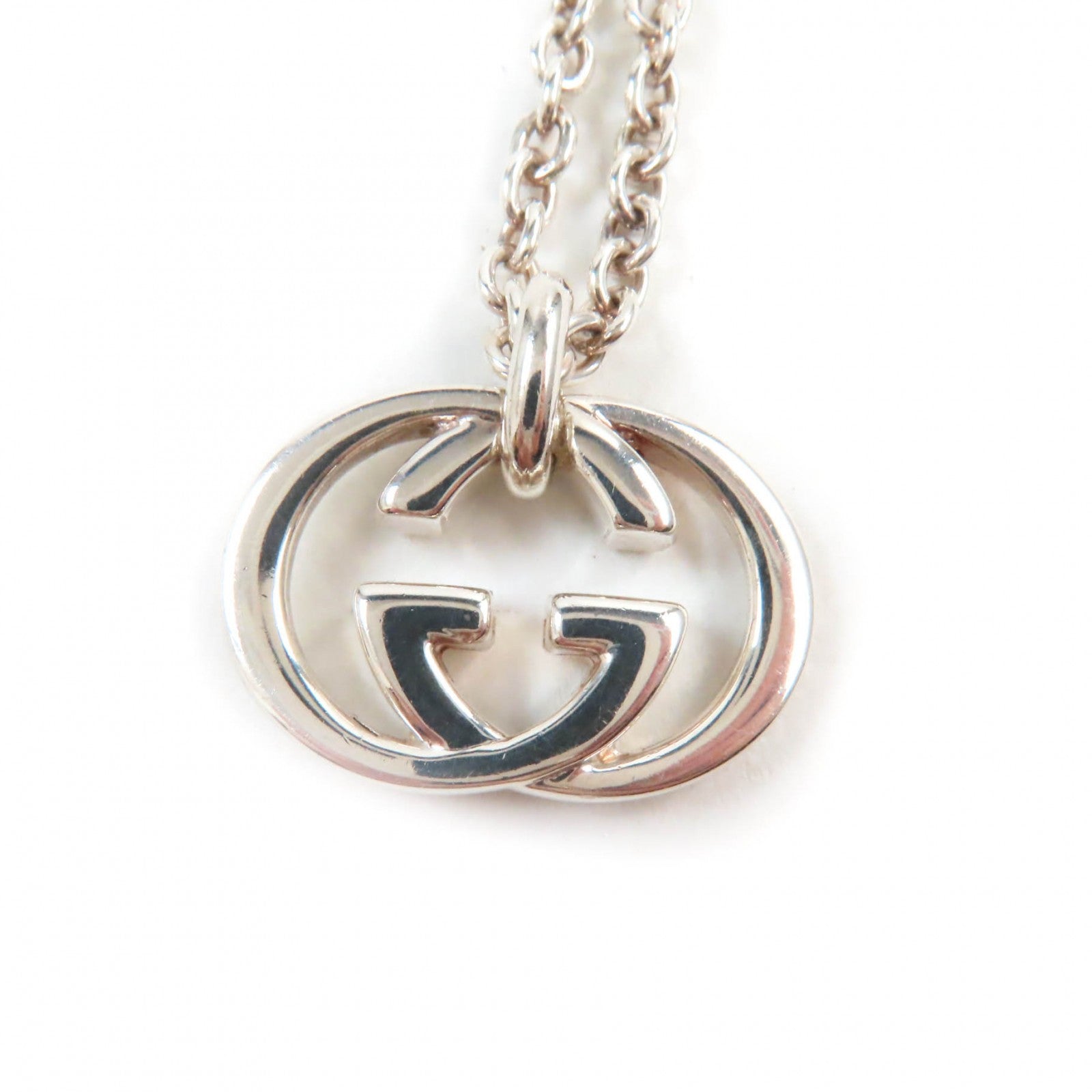 Gucci Interlocking G Silver Necklace AG925