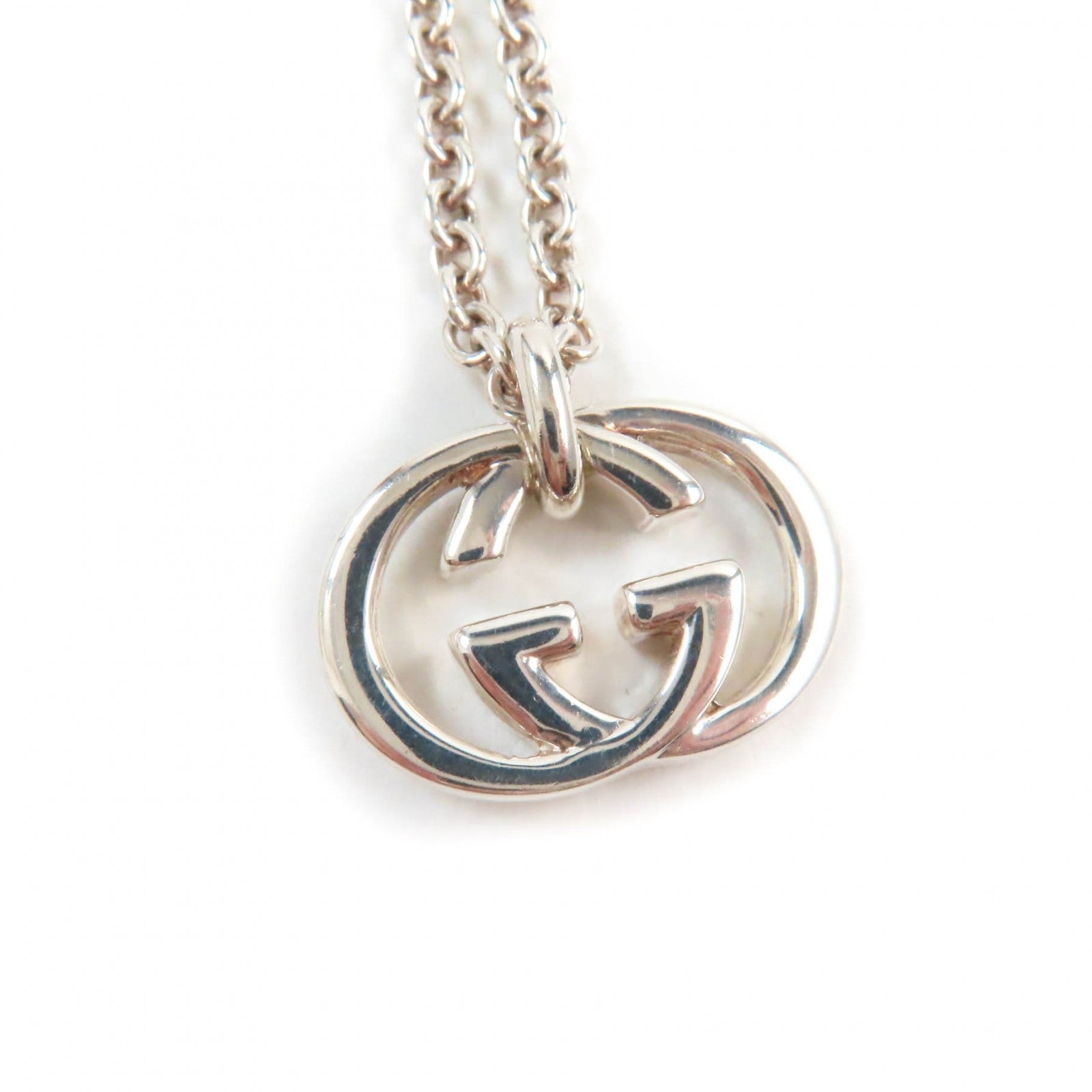 Gucci Interlocking G Silver Necklace AG925